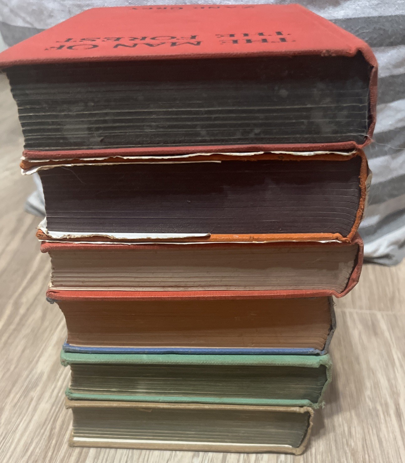 Lot of 6 Vintage Zane Grey Hardcovers – 1 w/ Dust Jacket – Harper & G&D