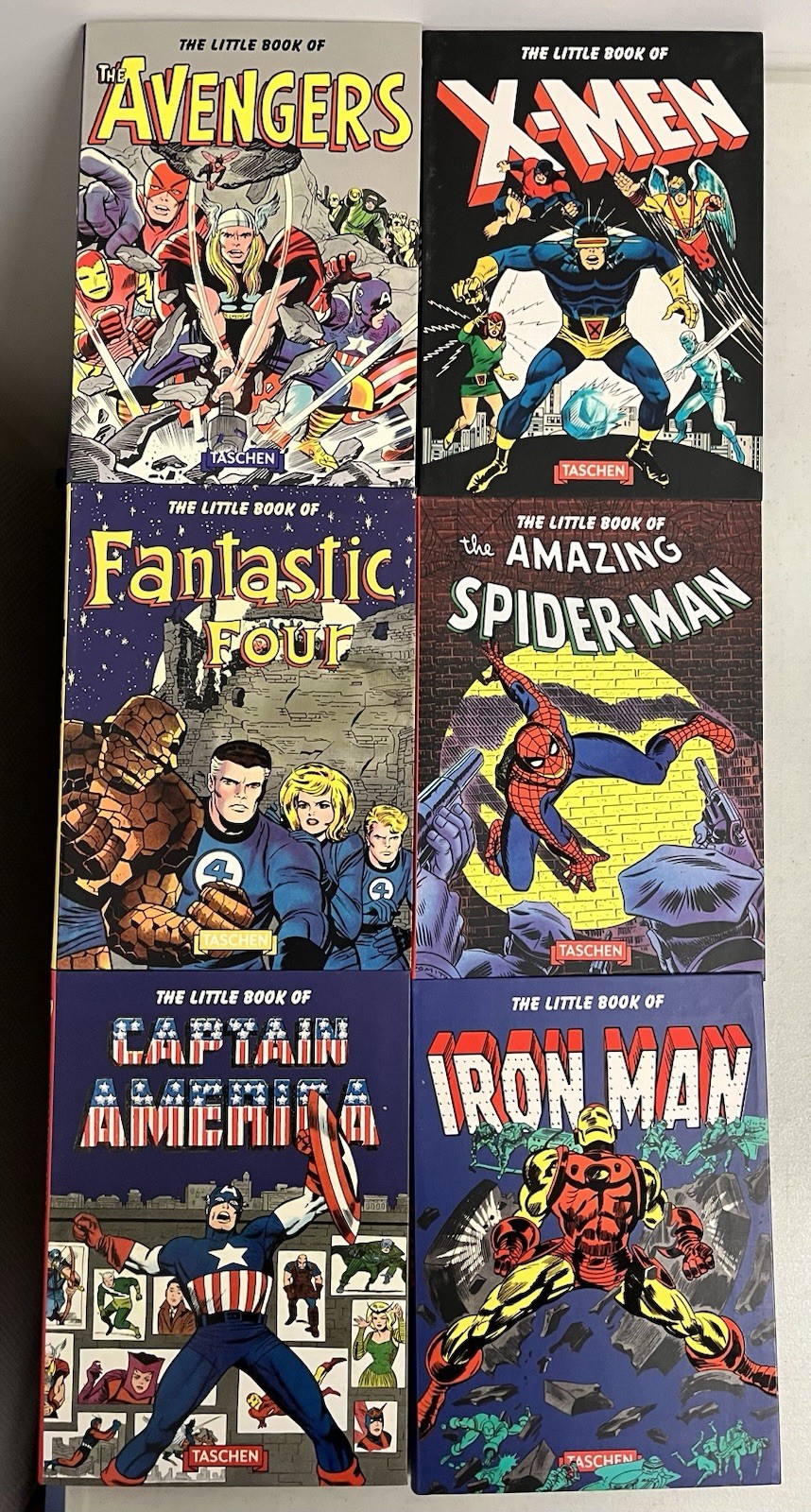 Marvel Super Heroes 6-Book Set, Author Roy Thomas Taschen LIKE NEW!