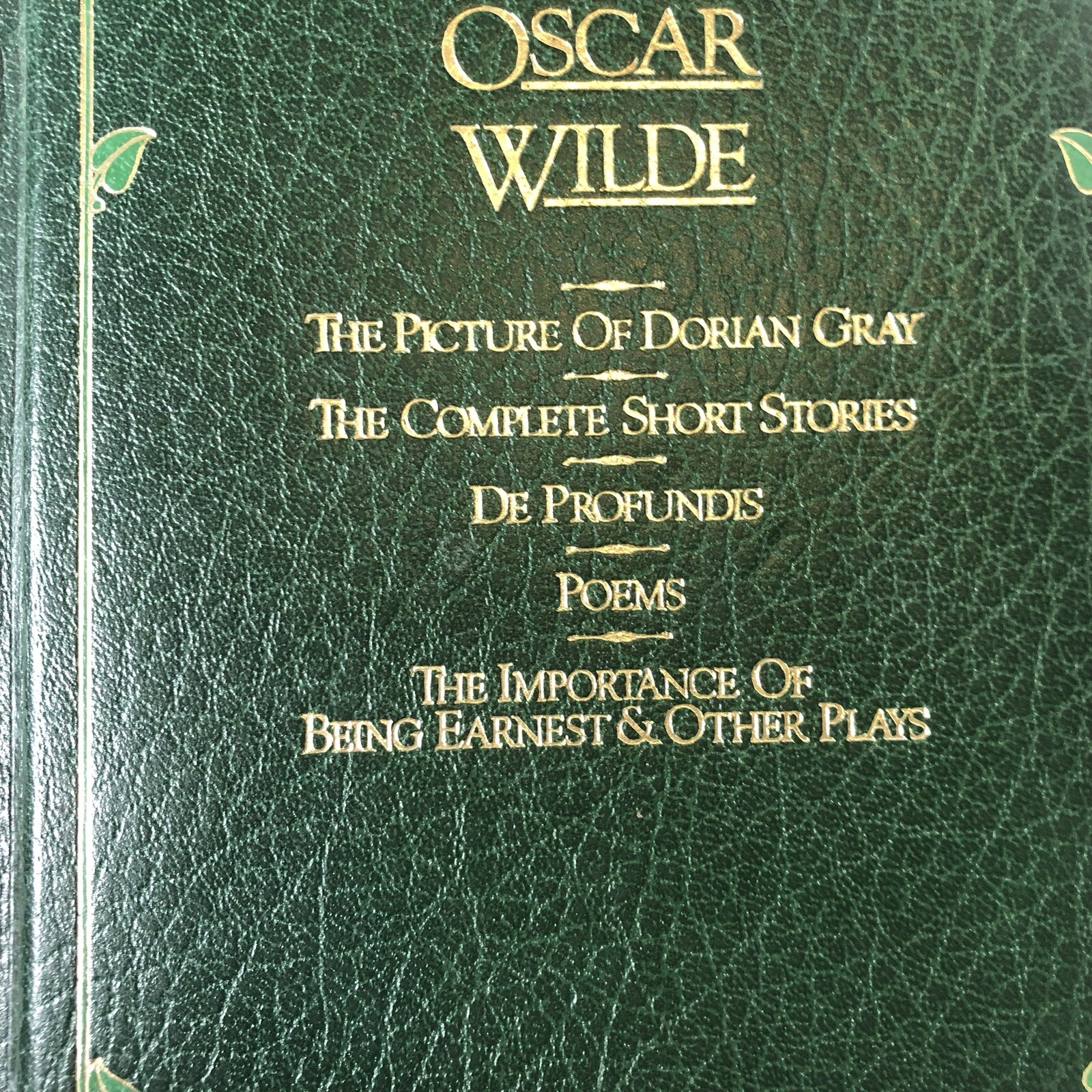 Oscar Wilde Treasury of World Masterpieces Complete & Unabridged 784 Pages, 1983