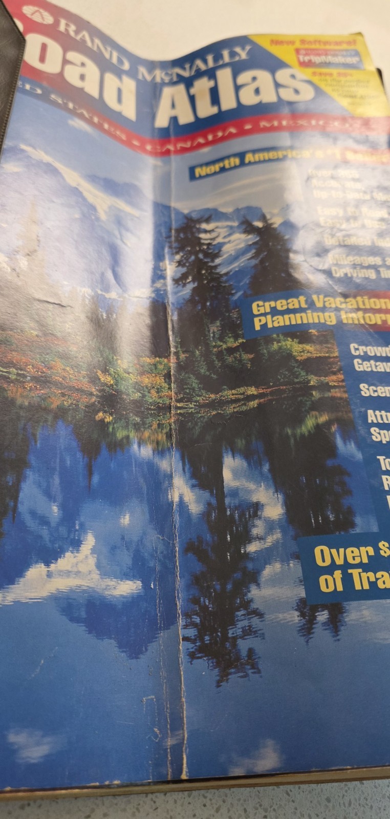 Rand McNally Atlas 1995 Includes United States,Canada,Mexico & Great Vintage Ads