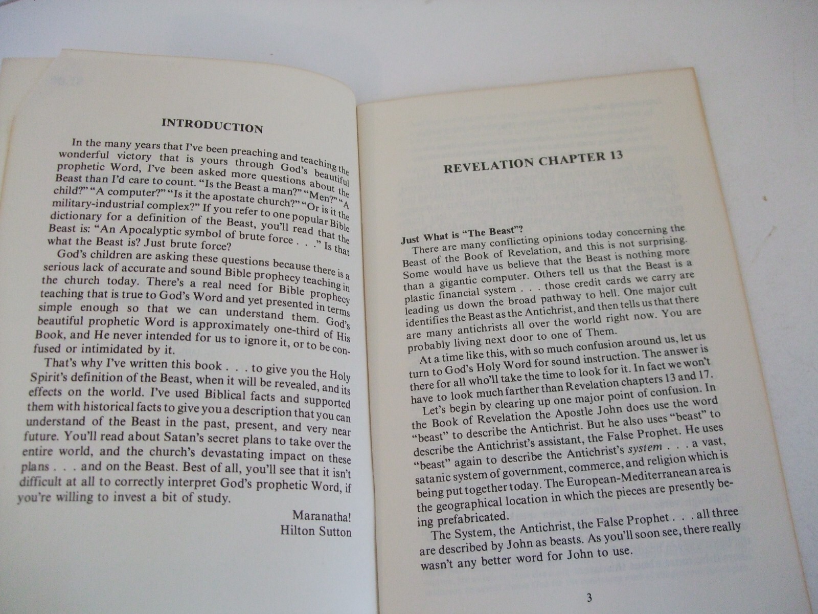 The Beast System Revelation Chapters 13 and 17 by Hilton Sutton, 1980
