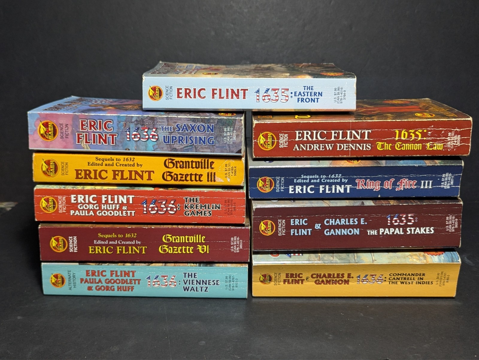 Eric Flint Assorted 1632 Series Sci-Fi Paperbacks – 10 Book Lot – Baen Books