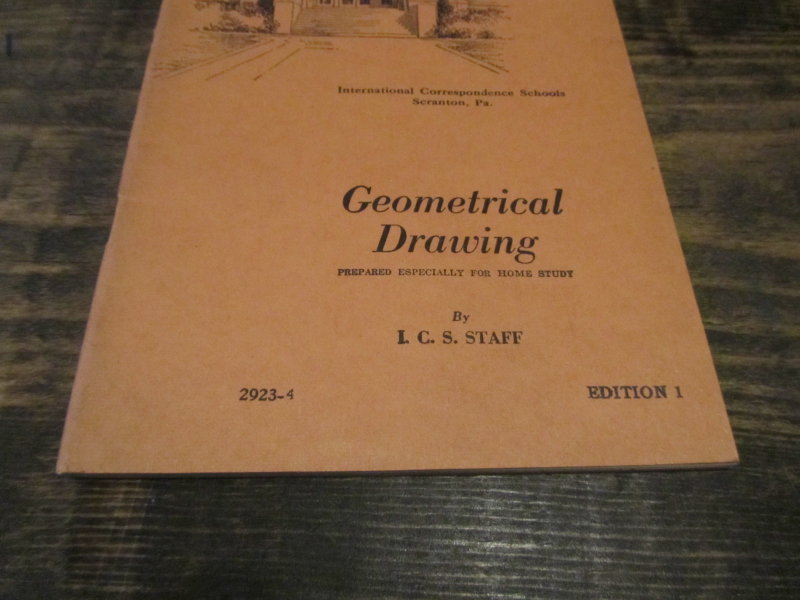 Vtg Geometric Drawing book by ICS Staff 1st Edition 1935 Copyright, 1941 print