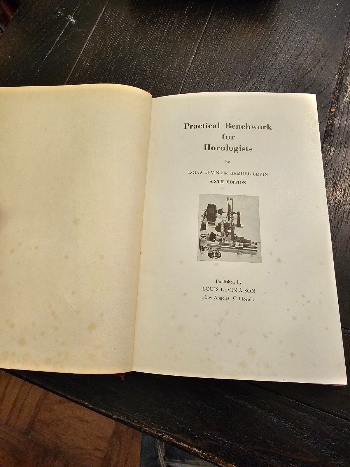 Practical Benchwork for Horologists Handbook Watchmaker 6th Edition 1946 Levin18