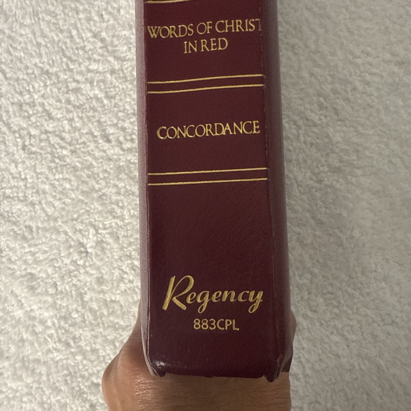 Holy Bible KJV Giant Print Concordance Regency 883CPL Burgundy 1990 Red Letter