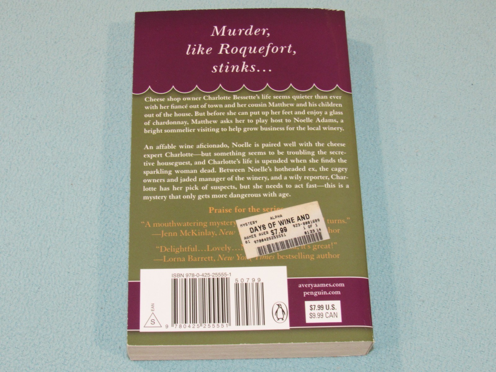 7 Book Lot: CHEESE SHOP MYSTERY Complete COLLECTION (1-7) Set by AVERY AAMES