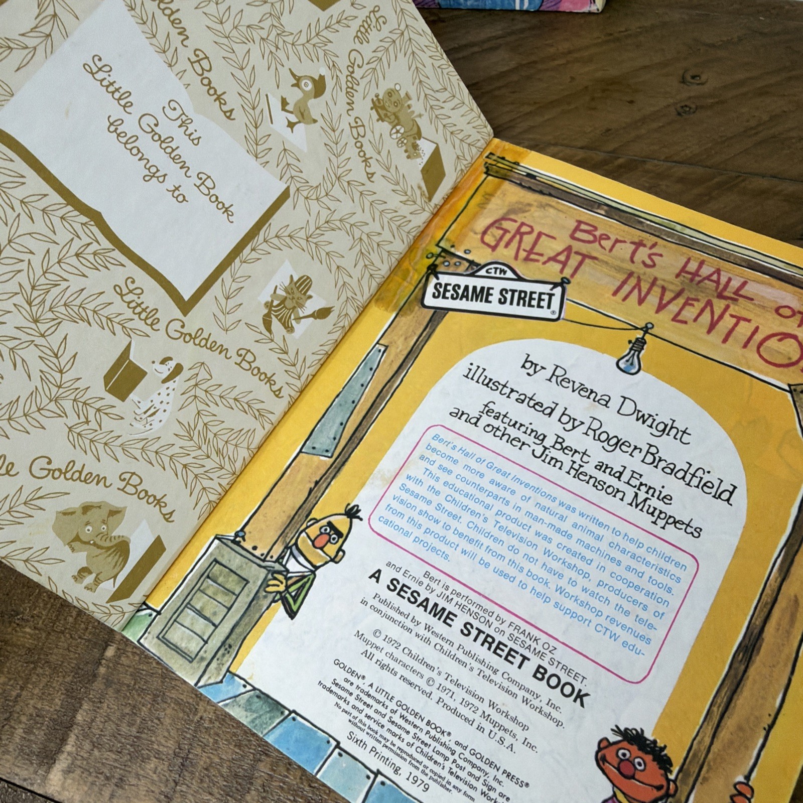 Sesame Street A Little Golden Book Vintage Children’s Books 1970-80s