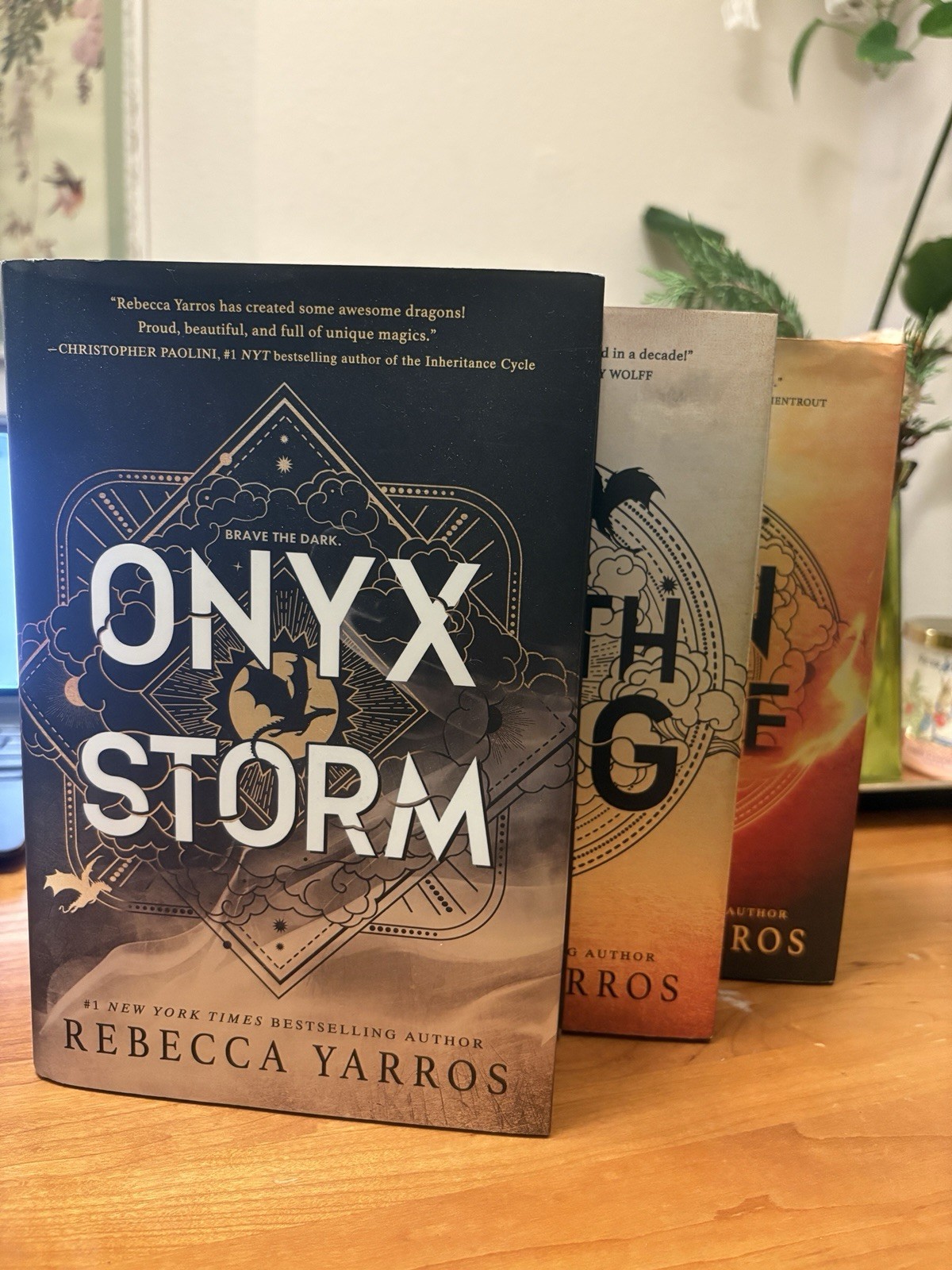 Empyrean Series by Rebecca Yarros Lot of 3 Onyx Storm Sprayed Pages