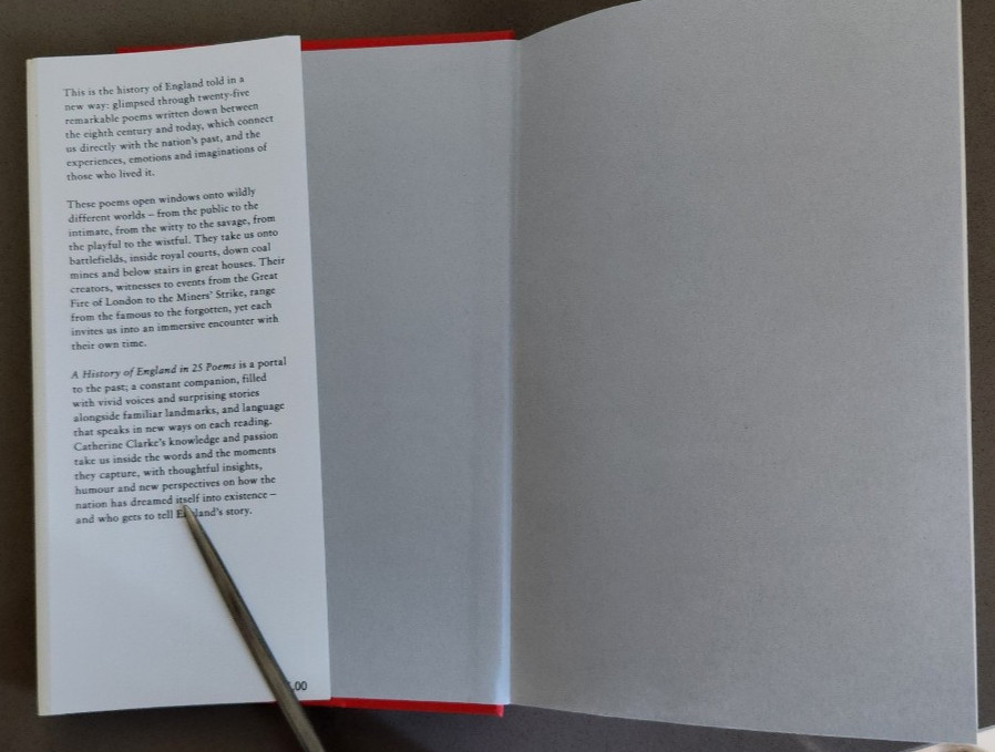 A History of England in 25 Poems – VERY GOOD