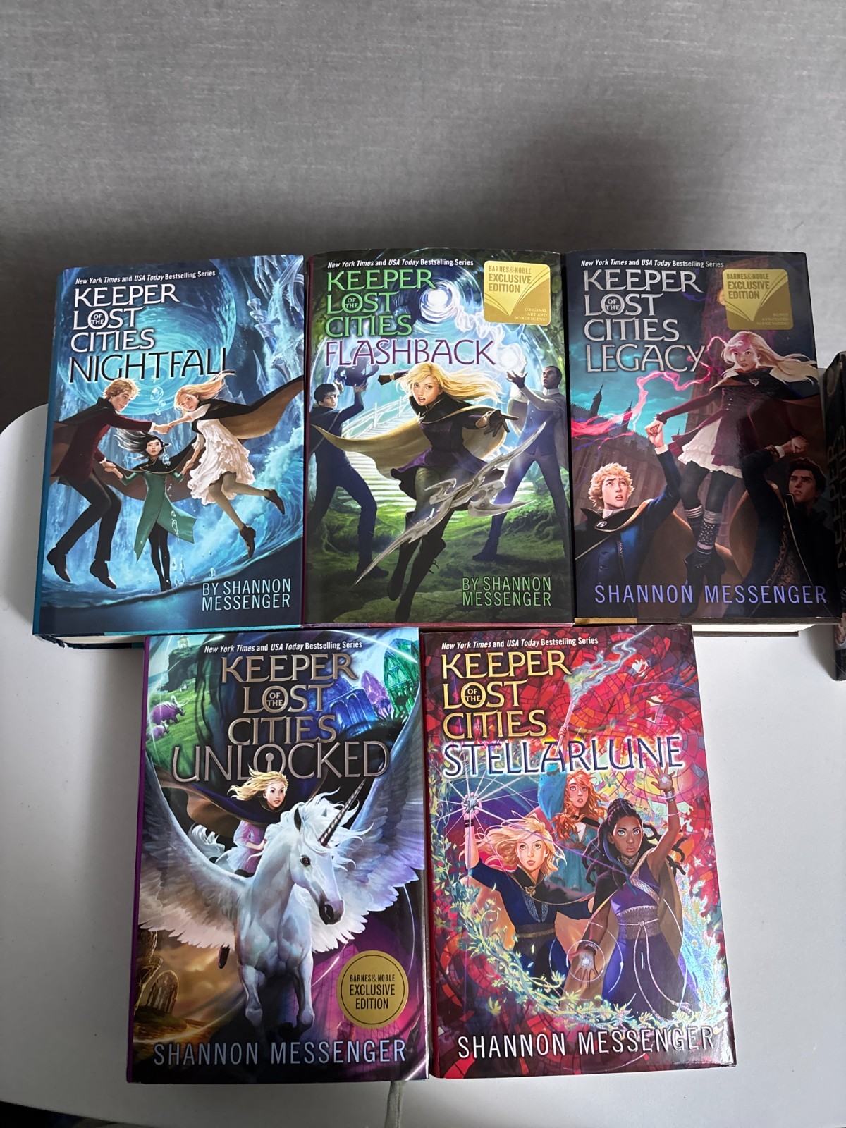 Keeper of the Lost Cities Book Lot 1-9 (Incl 8.5) Shannon Messenger HB PB