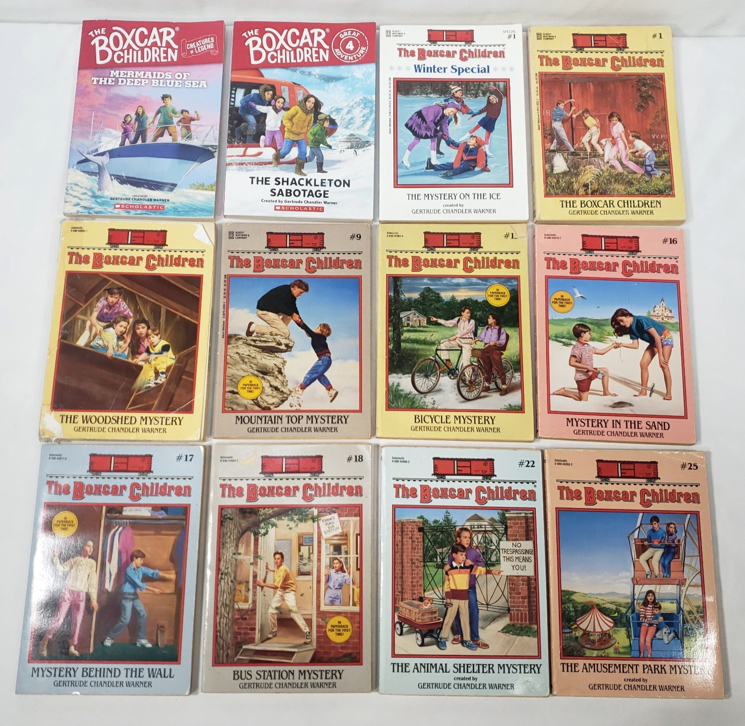 The Boxcar Children Books Series Lot Of 12 Gertrude Chandler Warner Set Mystery