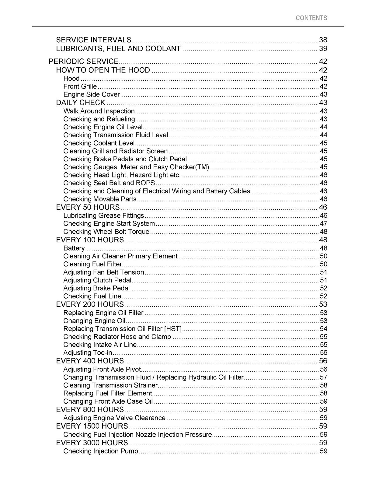 KUBOTA B3200 B3300SU OPERATORS MANUAL – STEEL WIRE FASTENED – TOUGH COVERING