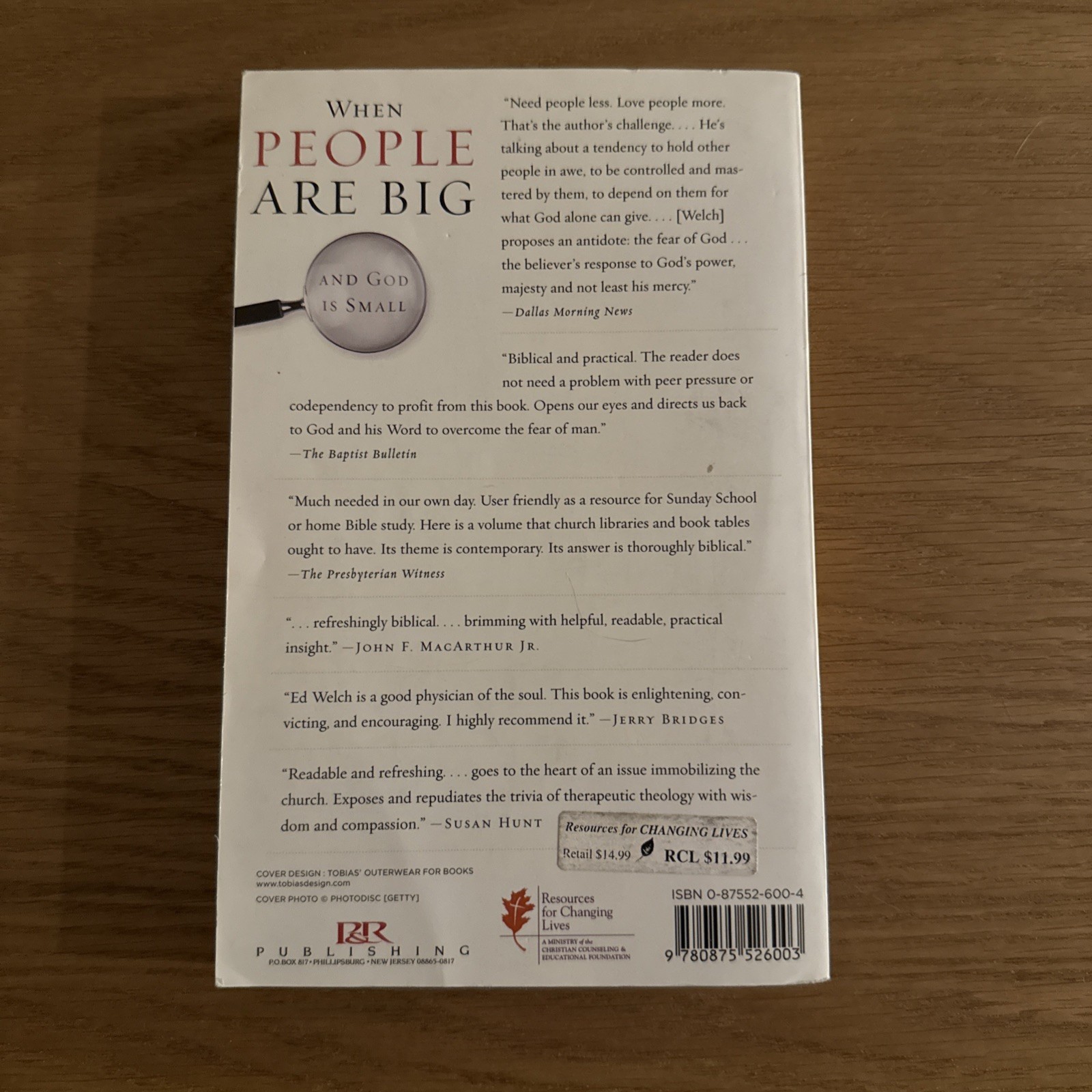 When People Are Big and God Is Small: Overcoming Peer Pressure, Codependency…