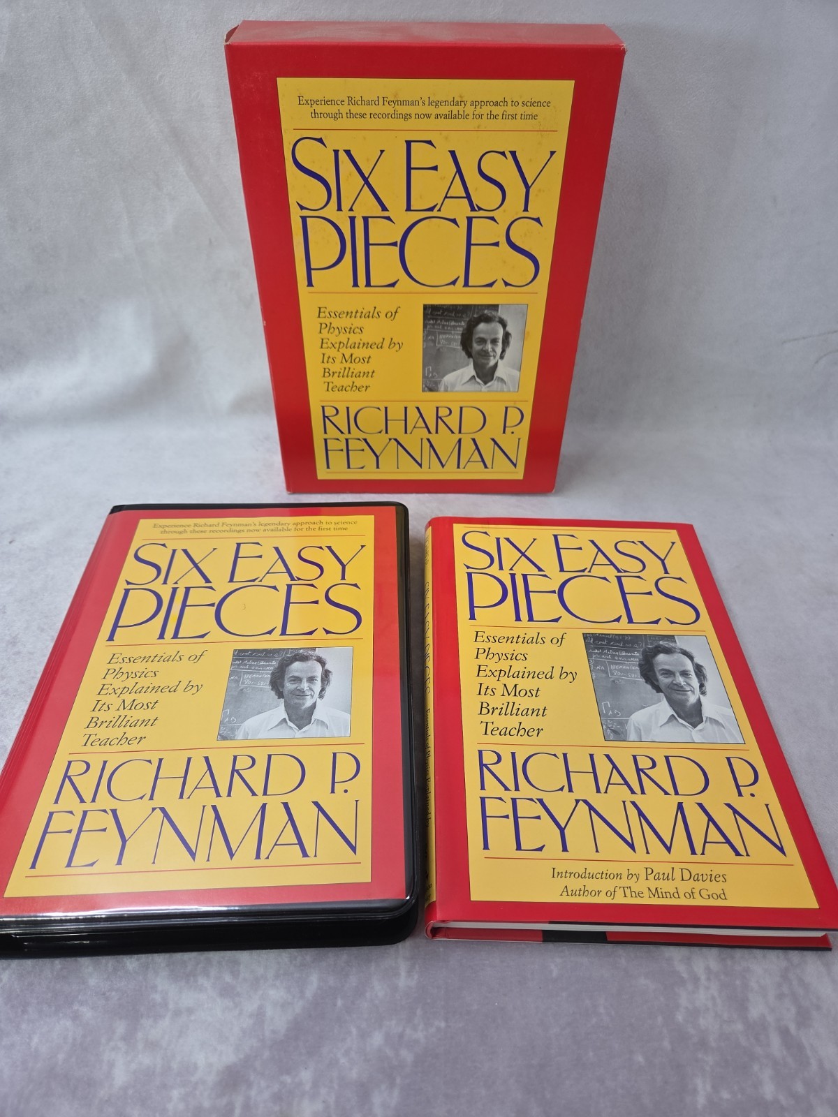 Six Easy Pieces by Richard P. Feynman 1995 Hardcover w/ 6 CDs