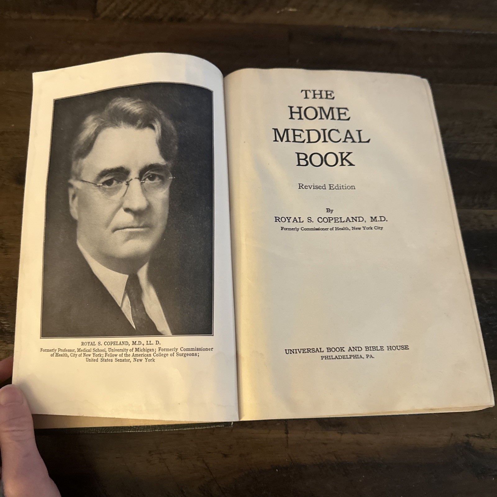 Doctor Dr. Copeland’s Home Medical Book 1948 Vintage Hard Back