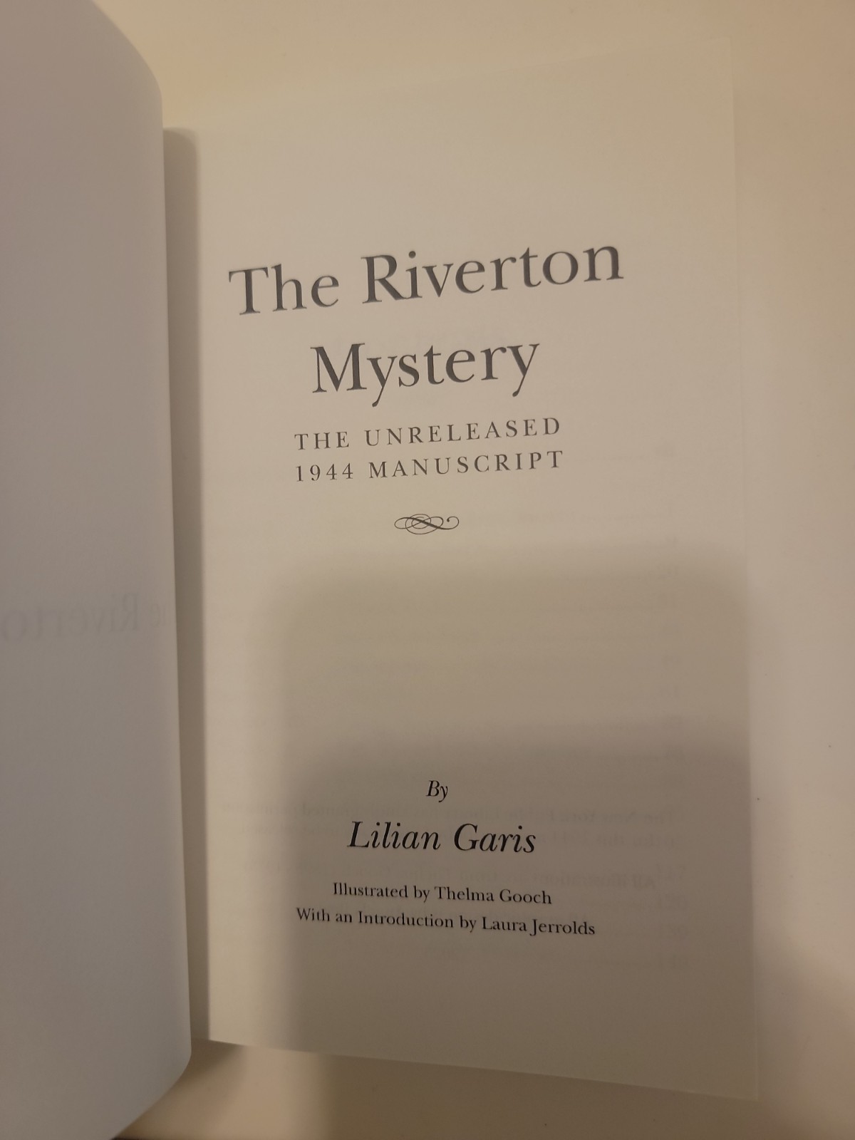 RARE Lilian Garis The Riverton Mystery Unreleased Manuscript