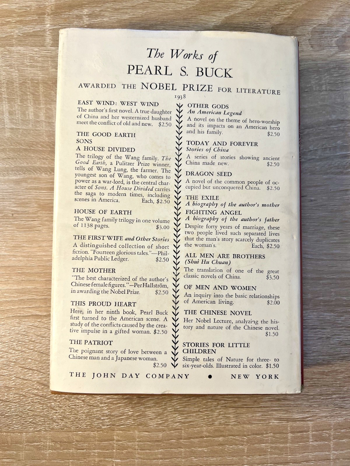Dragon Seed Pearl S. Buck Hardcover Book John Day 1942 First Edition Print 1st