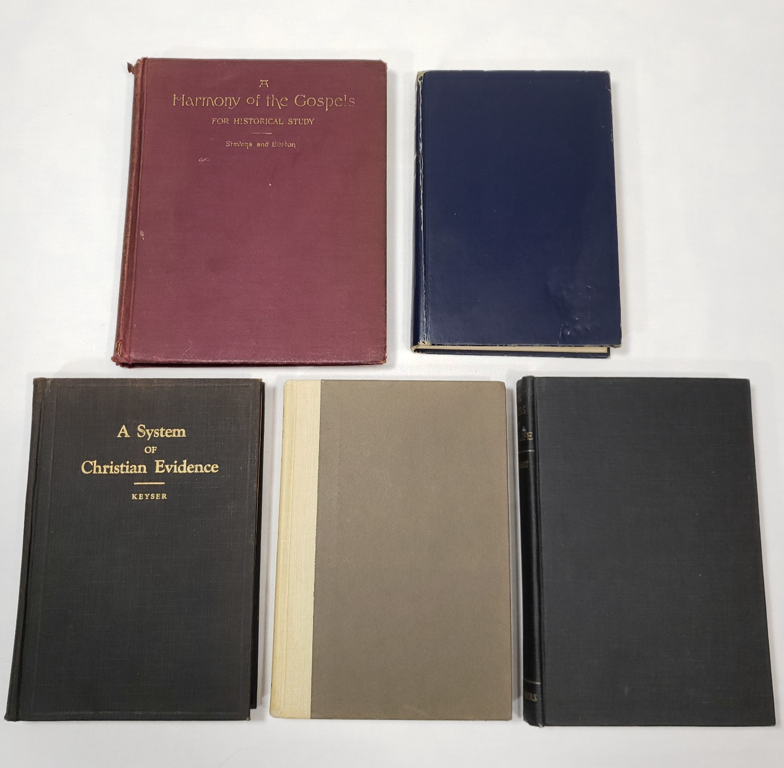 Vintage Christian Books Stack Lot of 5 Bible Theology Pastor Preacher Decorative