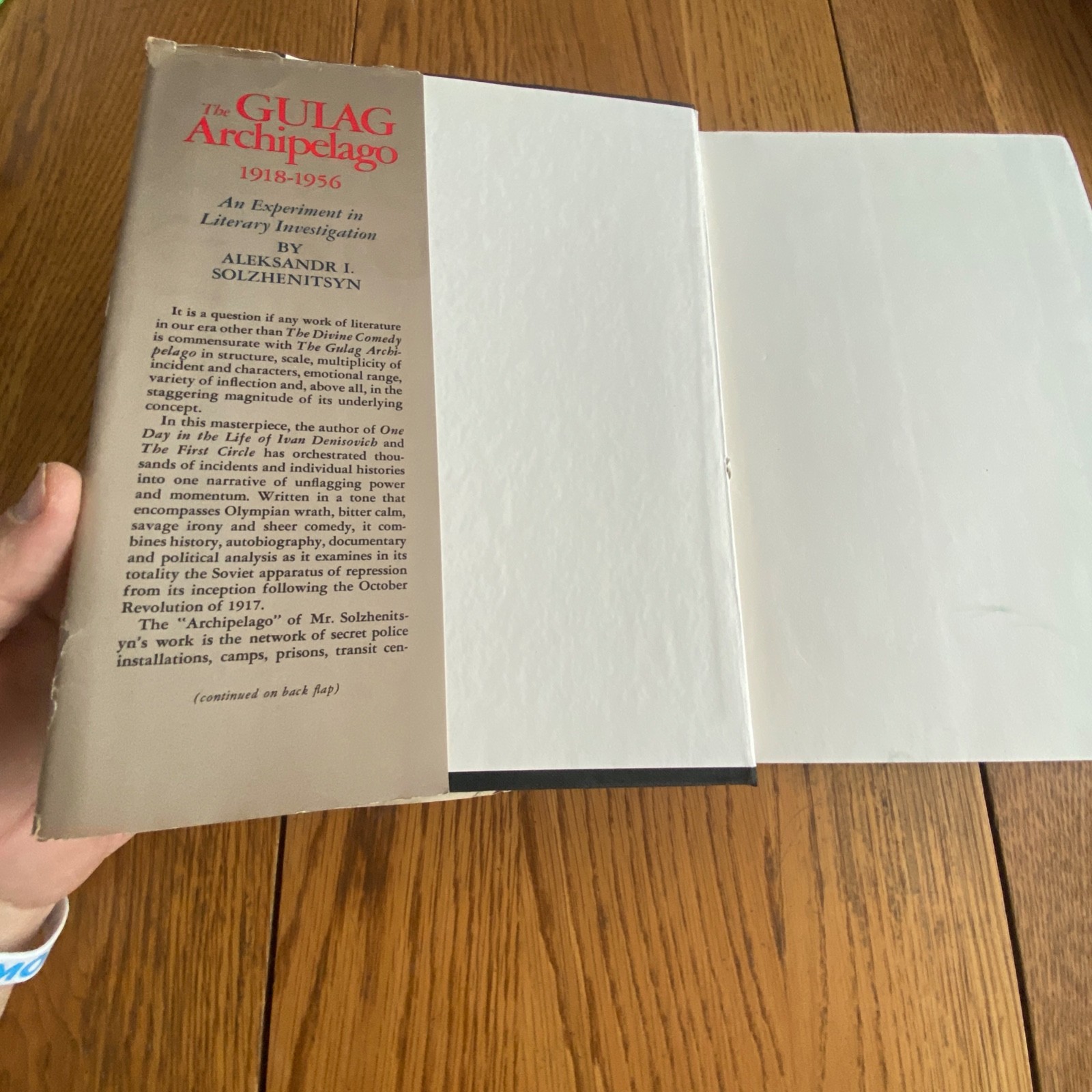 The Gulag Archipelago Volume 1 & 2 by Aleksandr I Solzhenitsyn First Editions HC