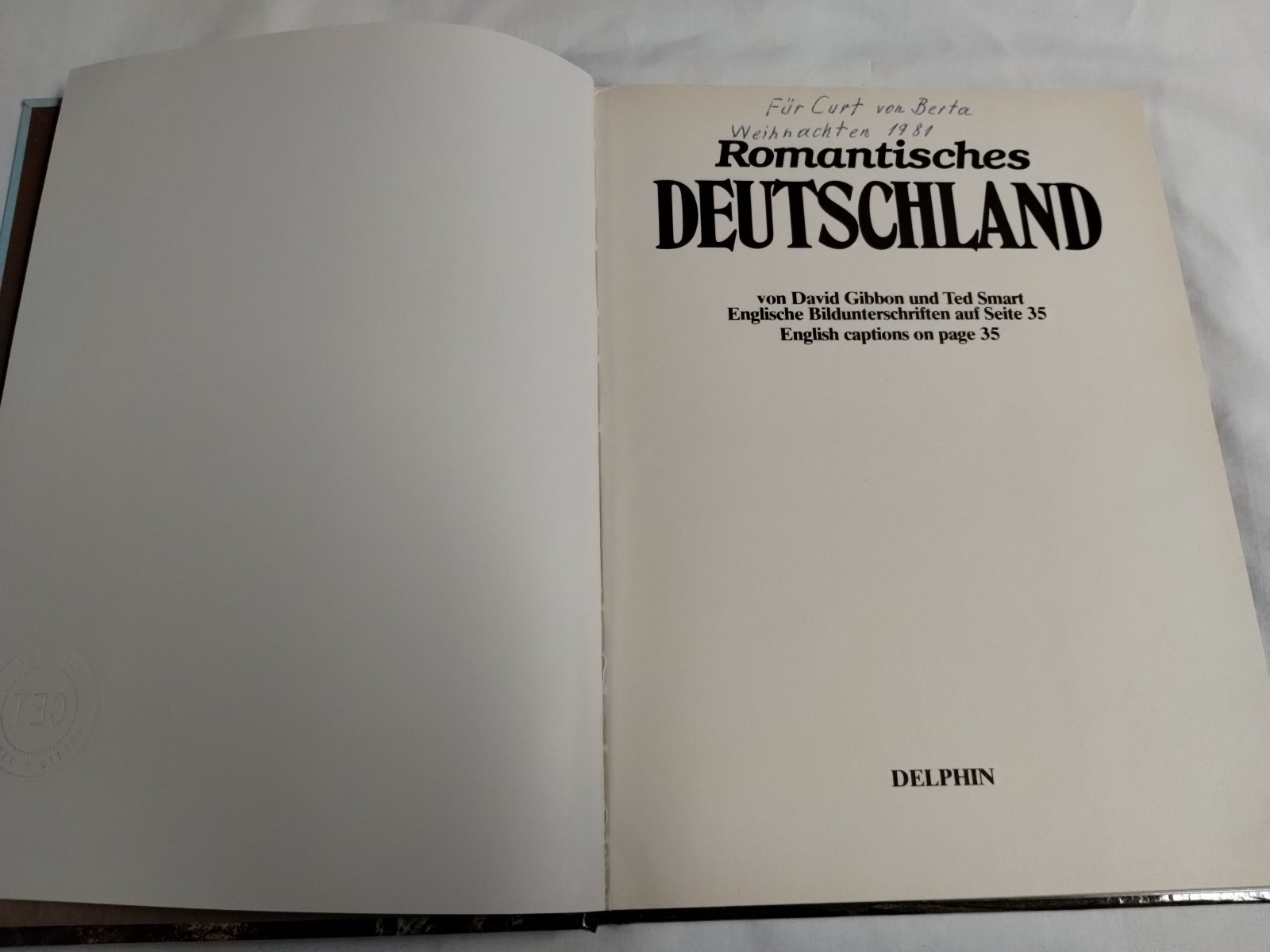 Romantisches Deutschland – Romantic Germany 1979 Vintage German Hardcover Great!
