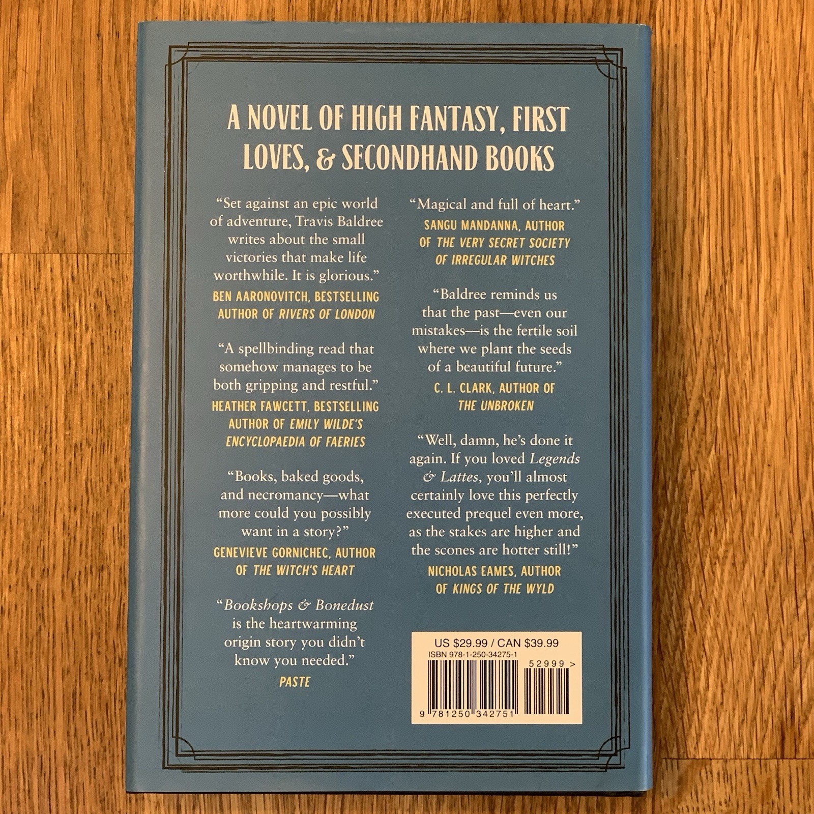 BOOKSHOPS & BONEDUST by Travis Baldree 2024 HC DJ DELUXE 1st Edition 1st Print