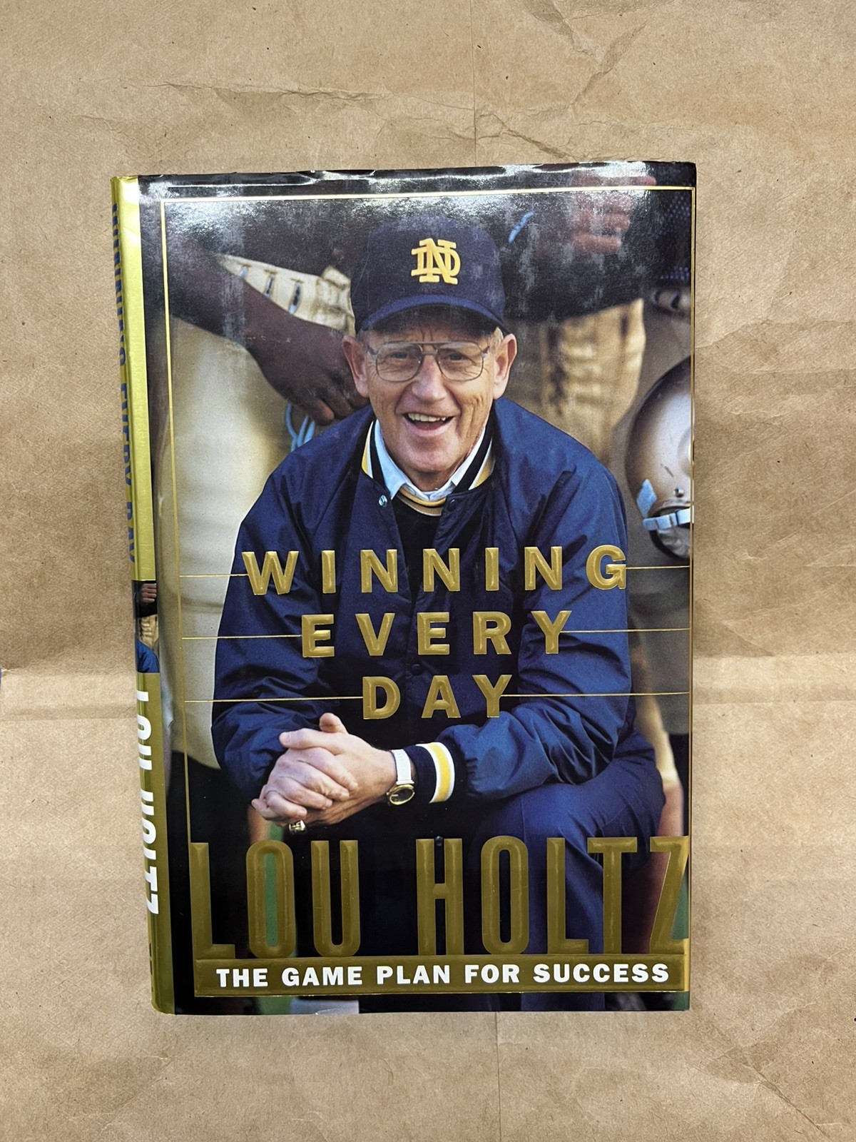 Winning Every Day By Lou Holtz Signed W/Letter 1998 First Edition, Twelth Printi