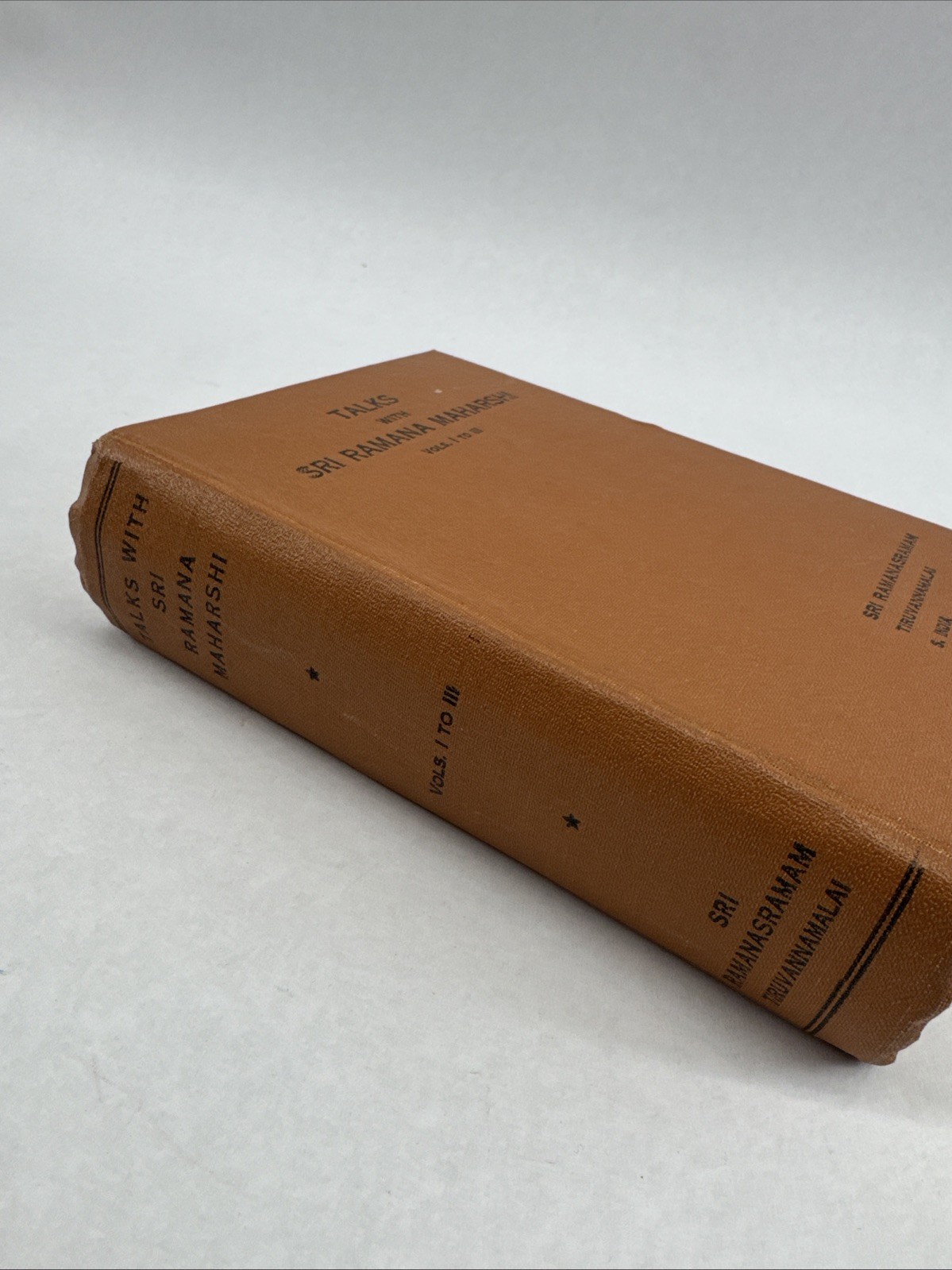 talks with sri ramana maharshi Vol. 1-3 Third Edition 1963 Hardcover