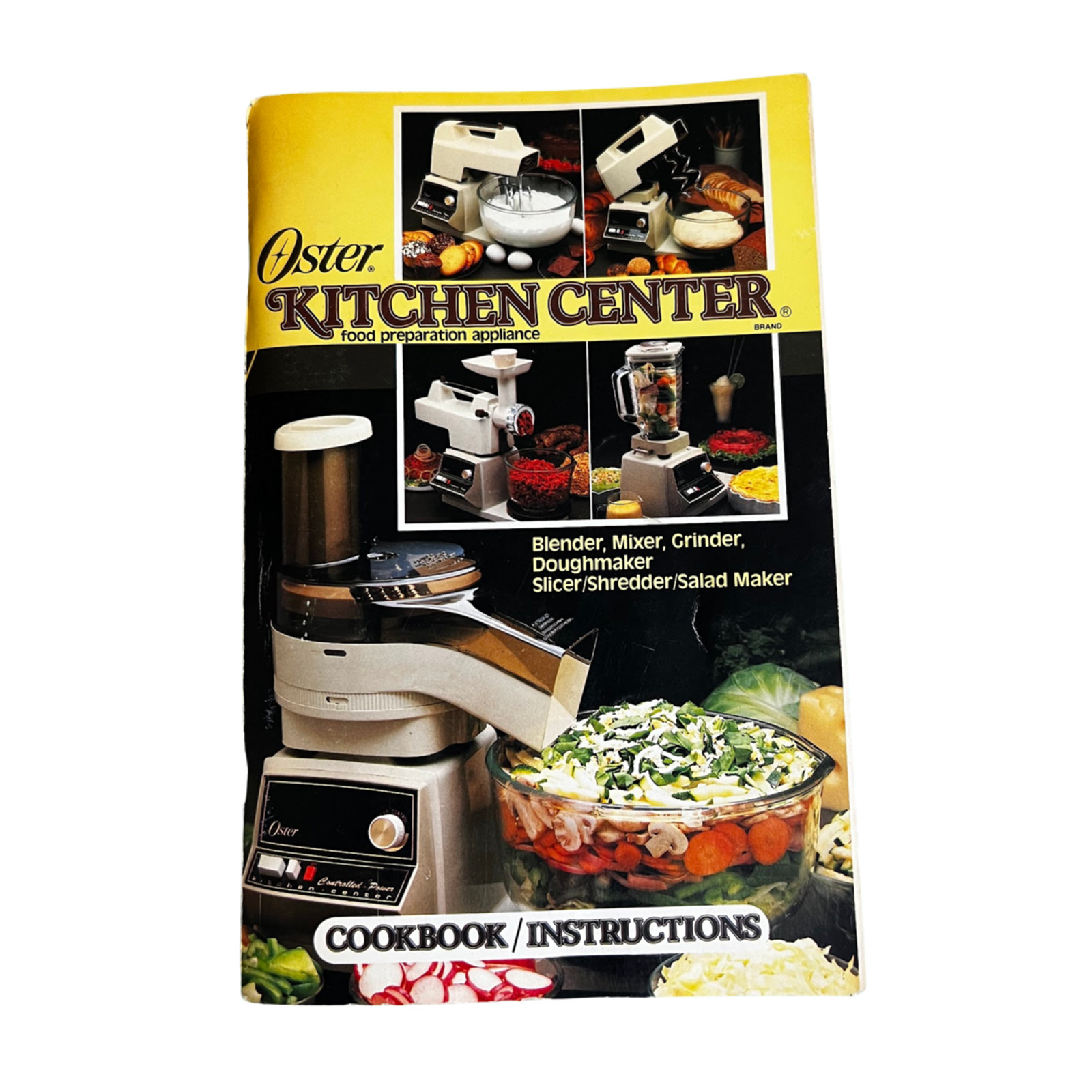 Oster Kitchen Center Cookbook/Instruction Book Circa 1980 114 Pages