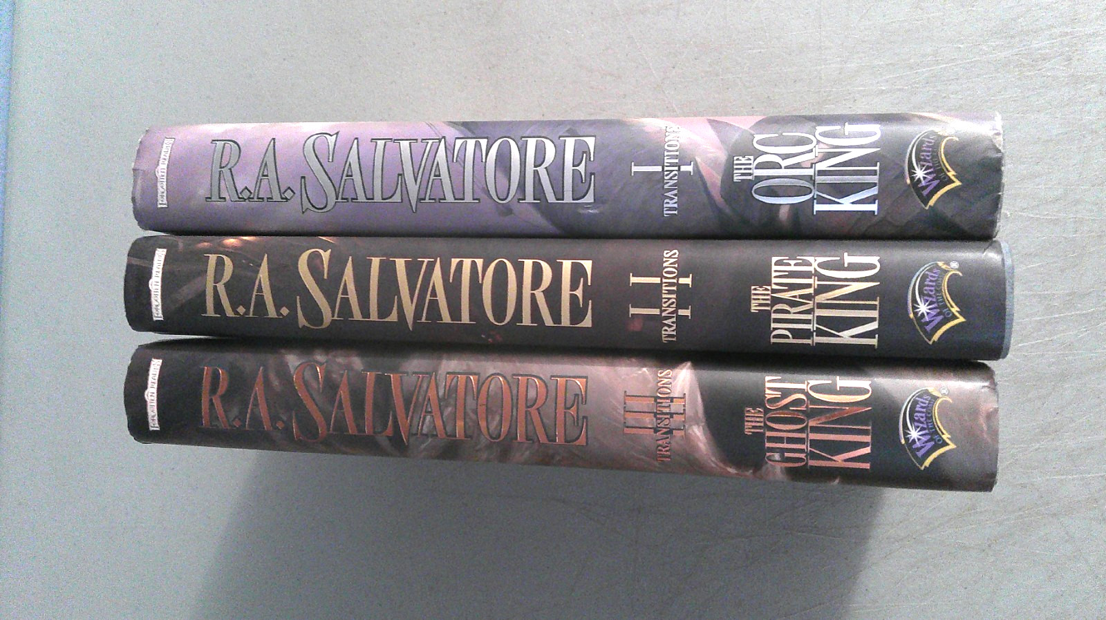 Forgotten Realms:Transitions Books I, II, & III HC 1st Prints by R.A. Salvatore