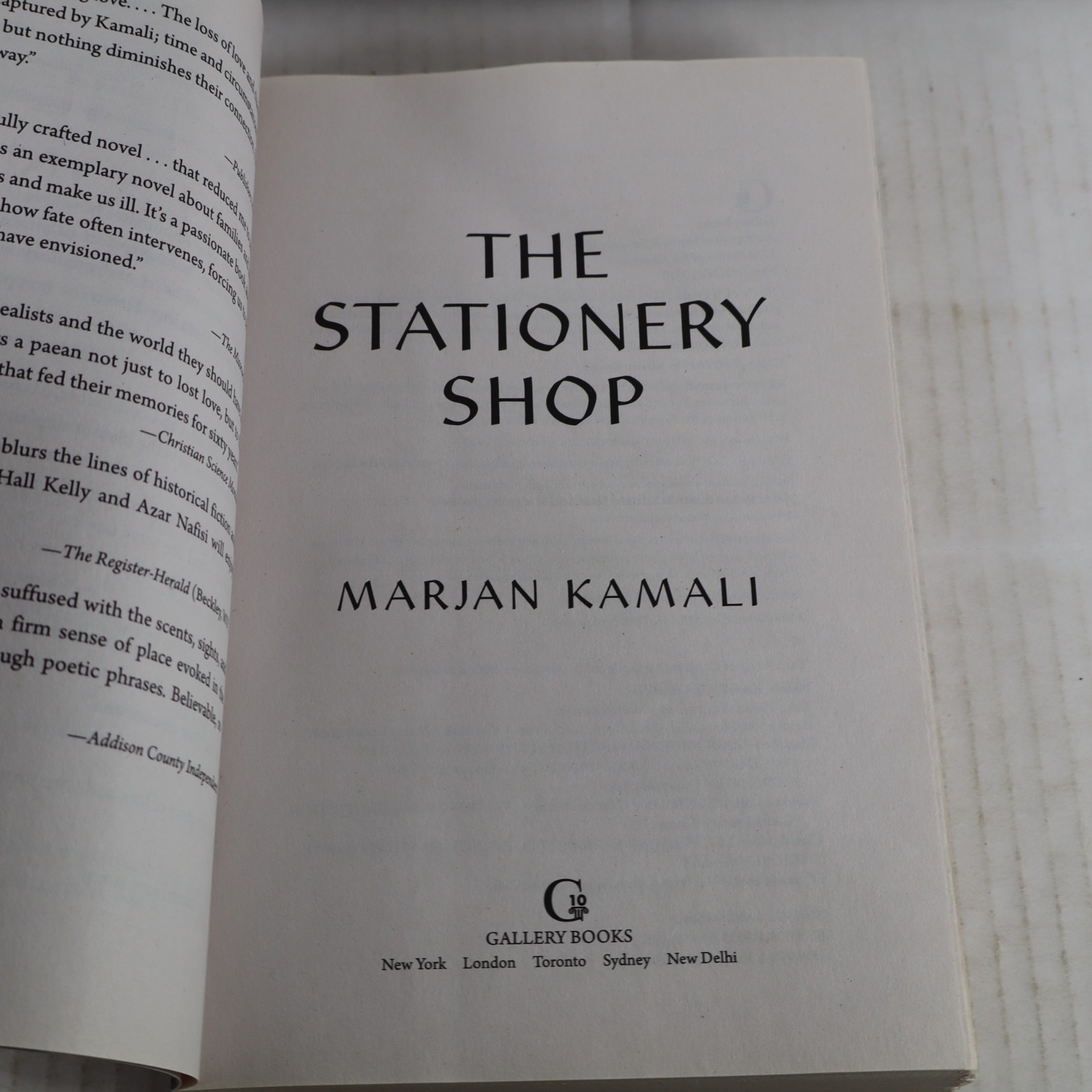 The Stationary Shop a novel by Marjan Kamali (2019, Paperback) Good