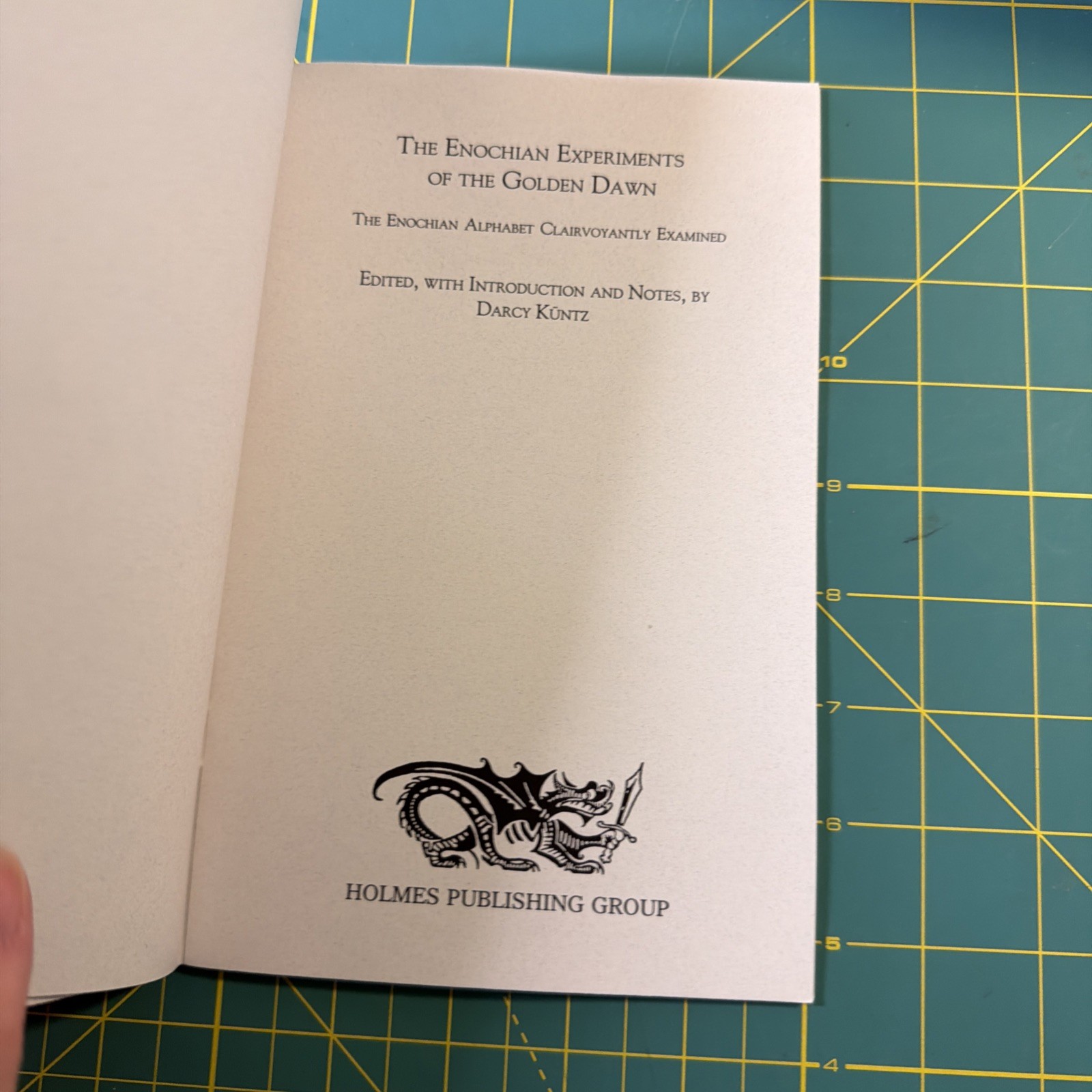 Enochian Experiments Golden Dawn Farr Kuntz Holmes Occult Booklet