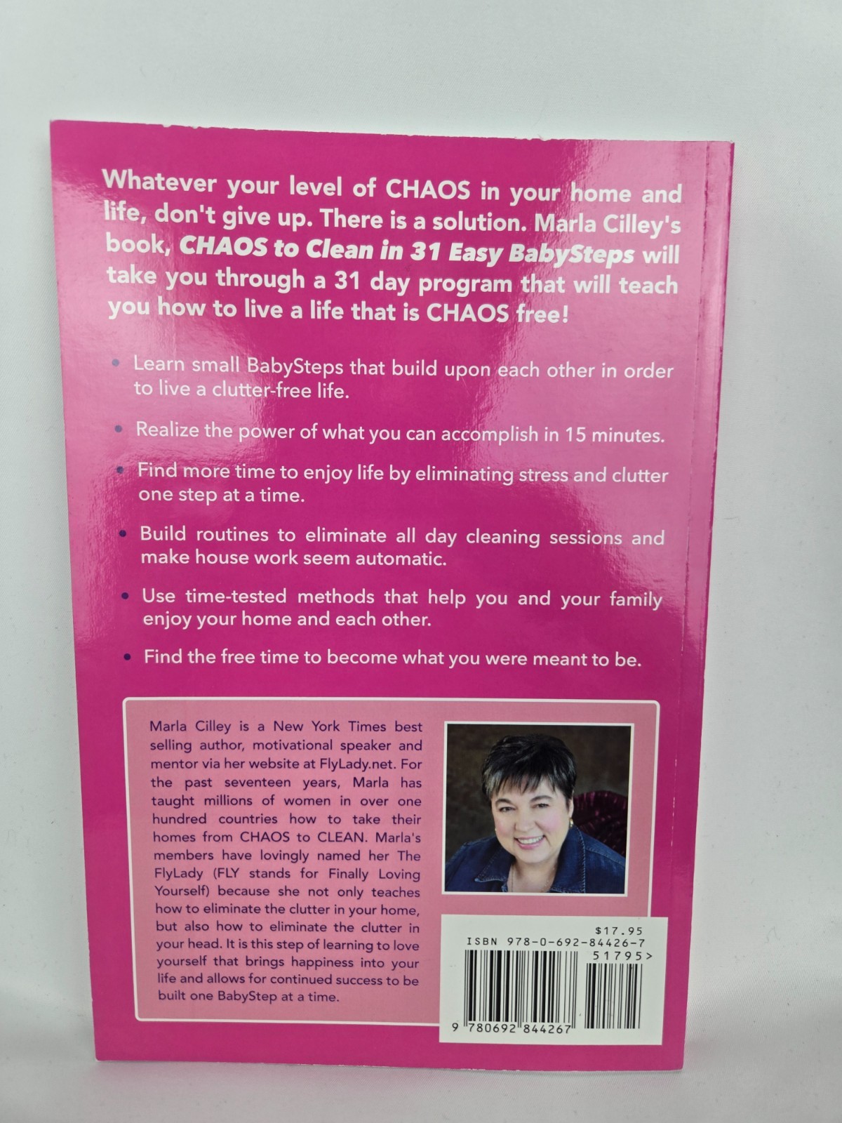 Chaos to Clean in 31 Easy Baby Steps NY Times Best Seller Marla Cilley Fly Lady
