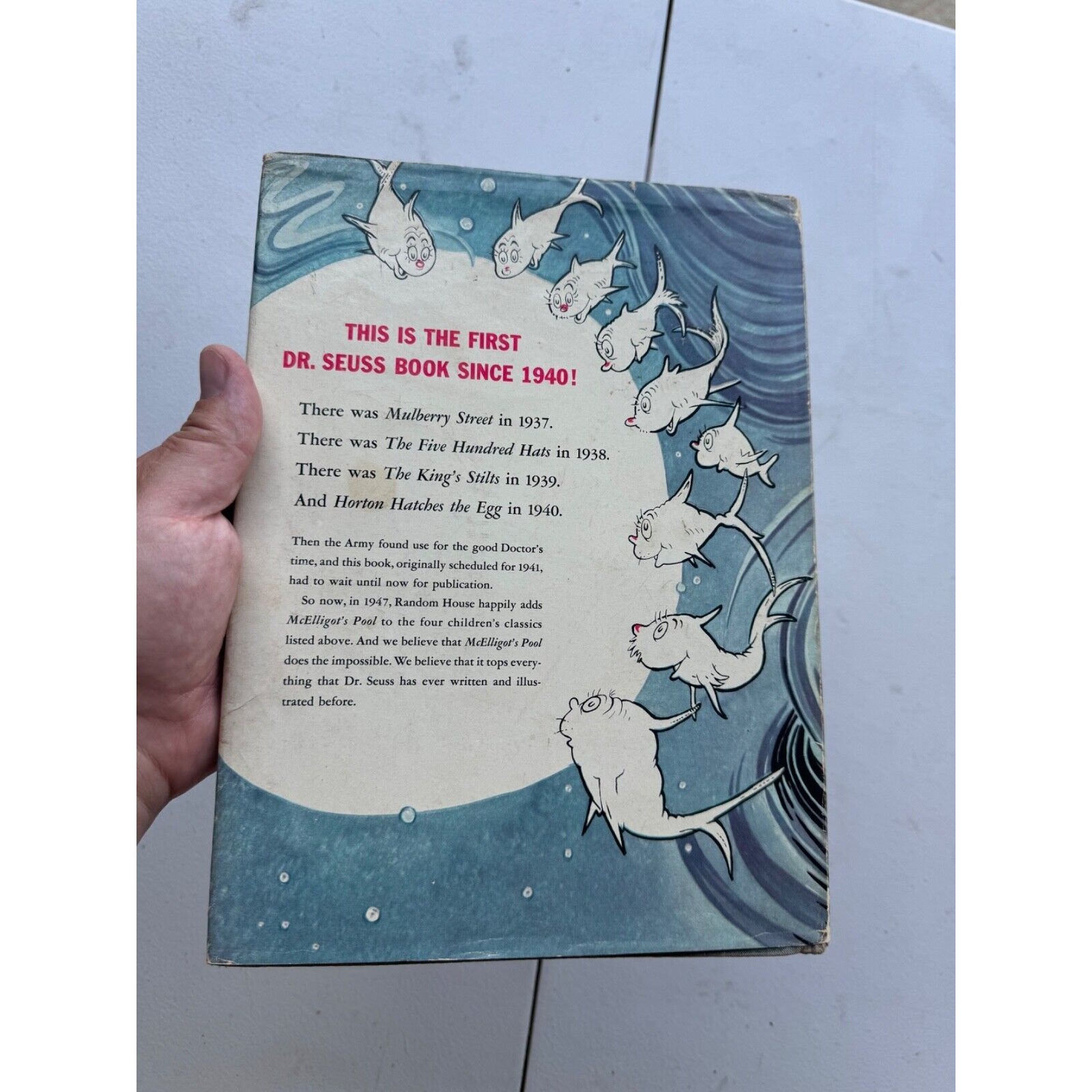 Mcelligot’s Pool By Dr. Seuss 1947 1st Edition / 1st Issue w/ $2.50 DJ – $375.00