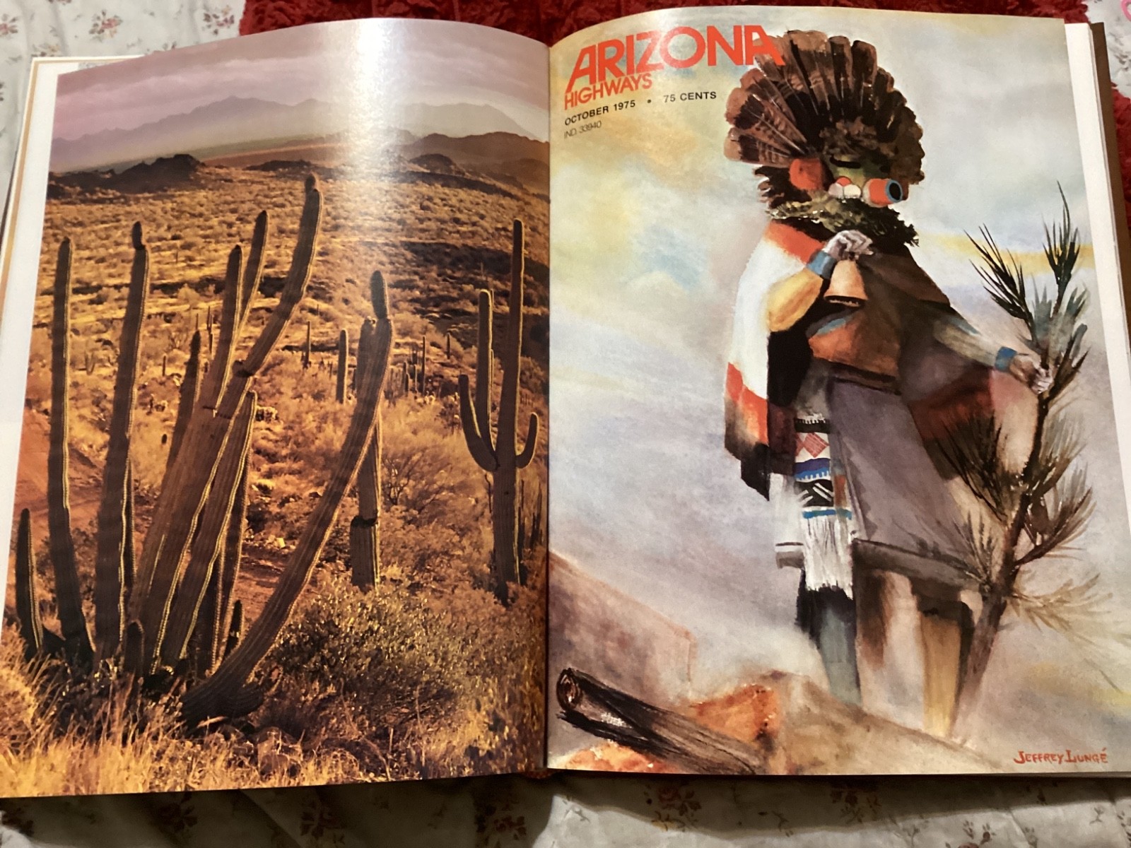 ARIZONA HIGHWAYS 1975 BOUND FULL YEAR, 12 ISSUES, EXC. COND/ FREE POSTAGE!!!!!