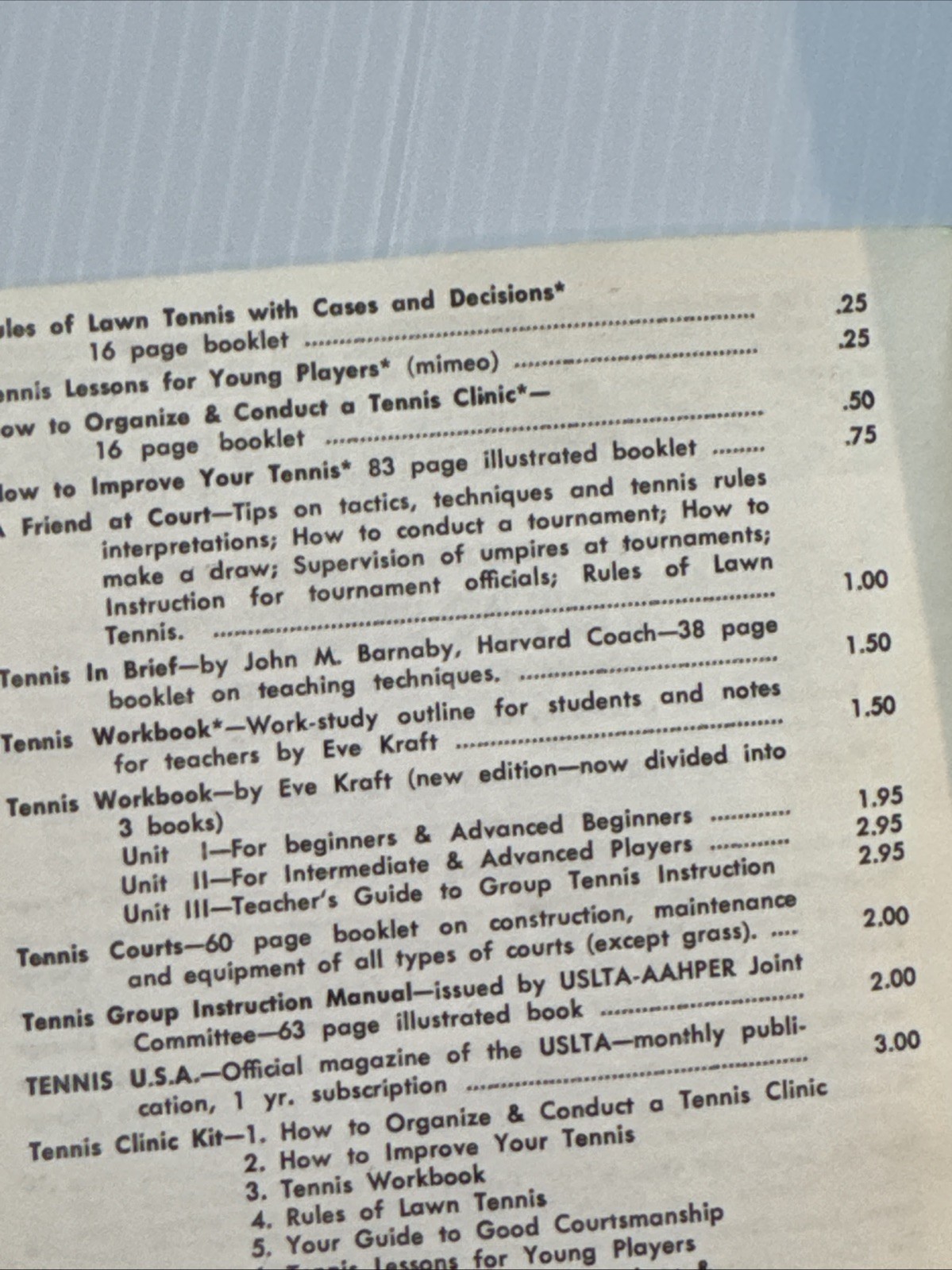 1970 Spalding Rules of Lawn Tennis Cases and Decisions Booklet 4.5″ x 6.5″ USLTA