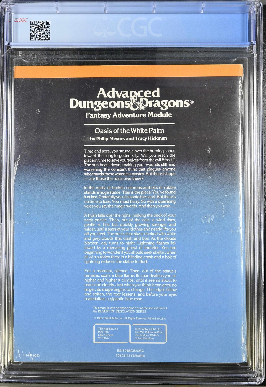 CGC 9.2 I4 Oasis of the White Palm A+ Seal AD&D TSR SW Philip Meyers, Tracy Hick