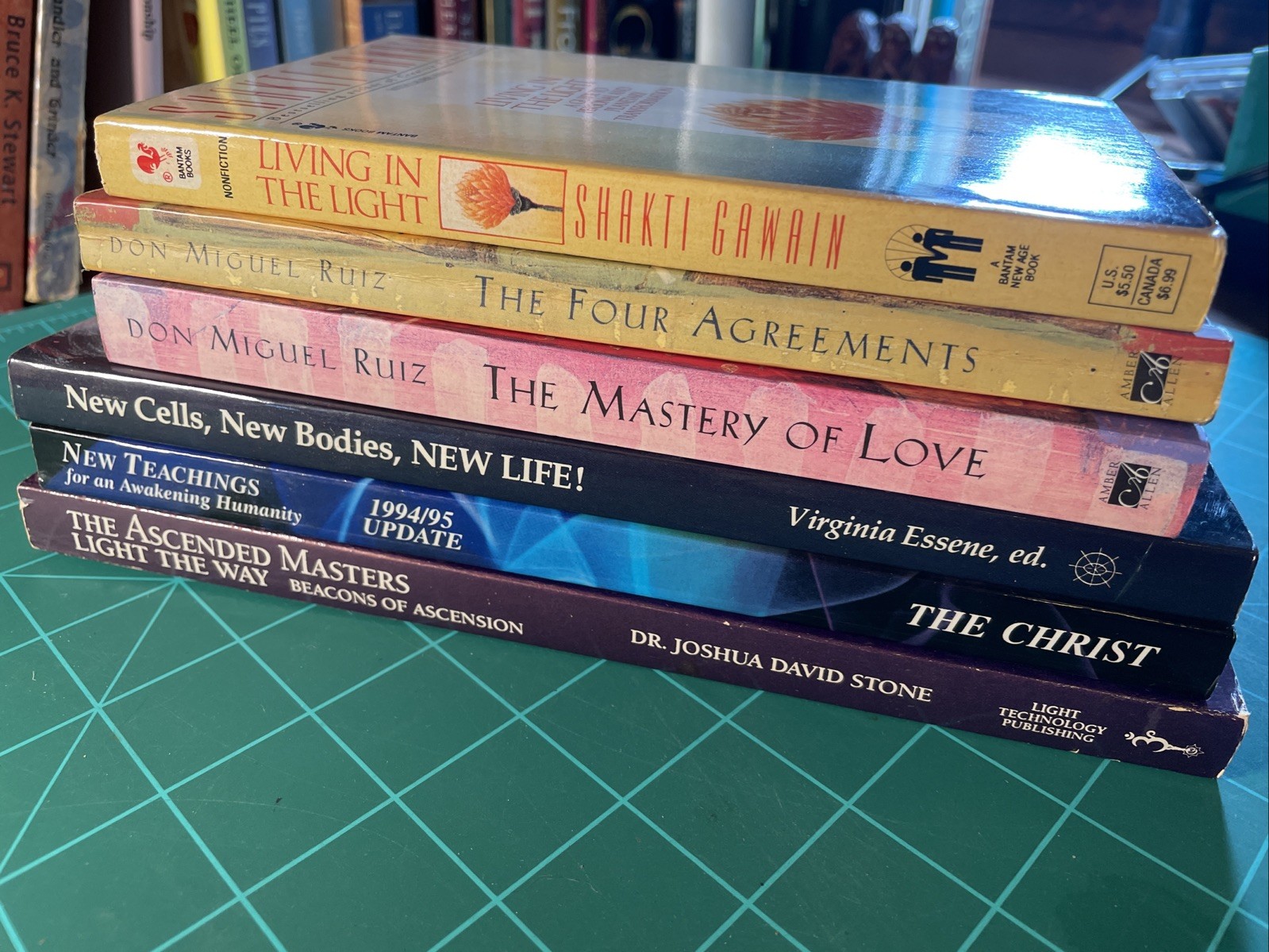 New Age Book Lot (6) – Don Miguel Ruiz Shakti Gawain Dr Joshua David Stone