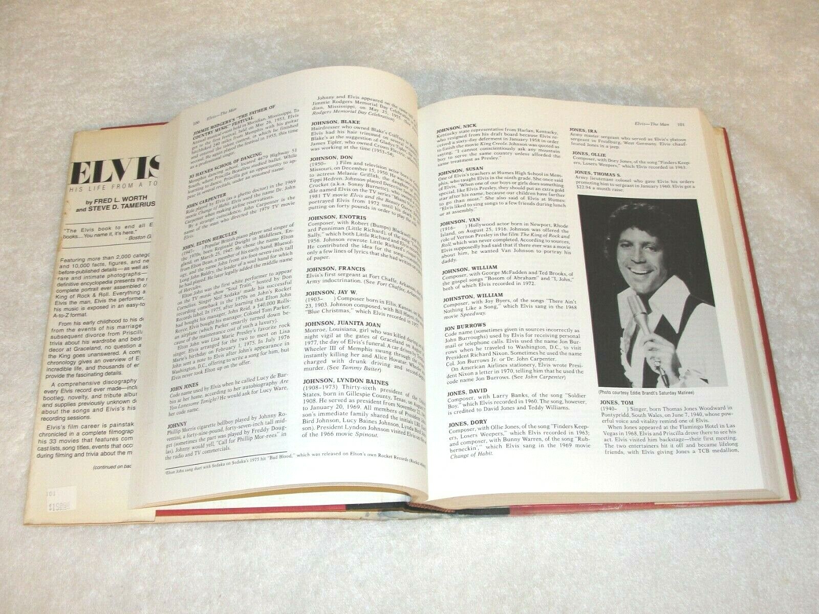 „Elvis His Life Fram A to Z“ Hardcover, 620 pages. By Fred Worth, Steve Tamerius