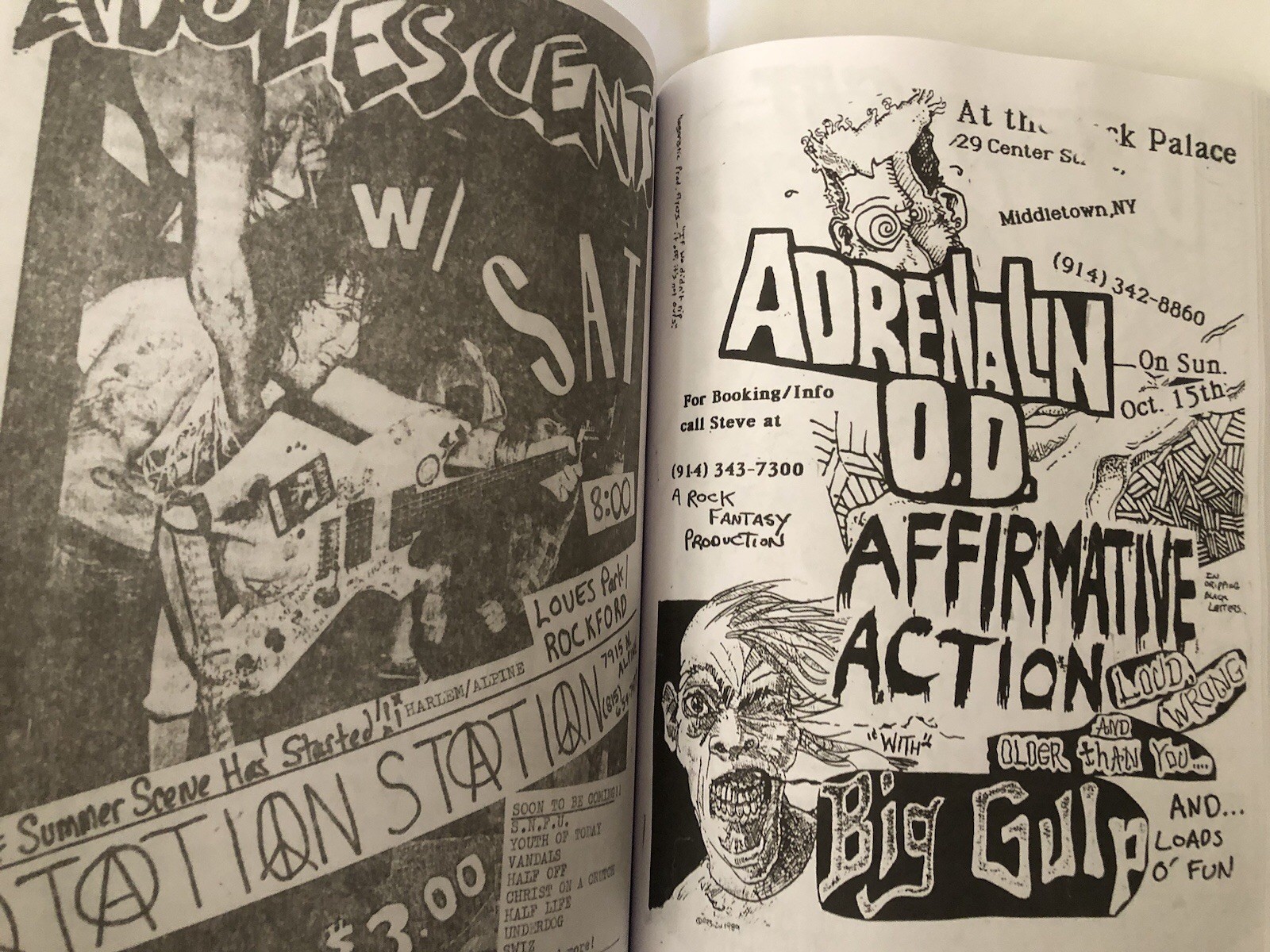 400 Punk Rock Flyers Book – Minor Threat, Bad Brains, Circle Jerks, Misfits FEAR