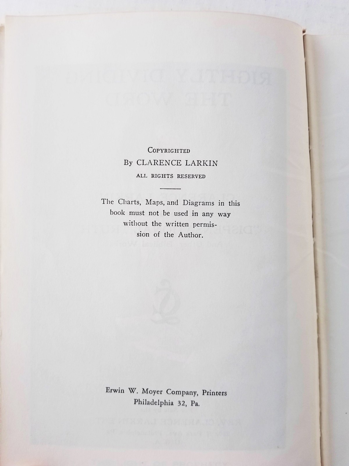 Rightly Dividing the Word (Illustrated) by Clarence Larkin, Vintage Hardcover