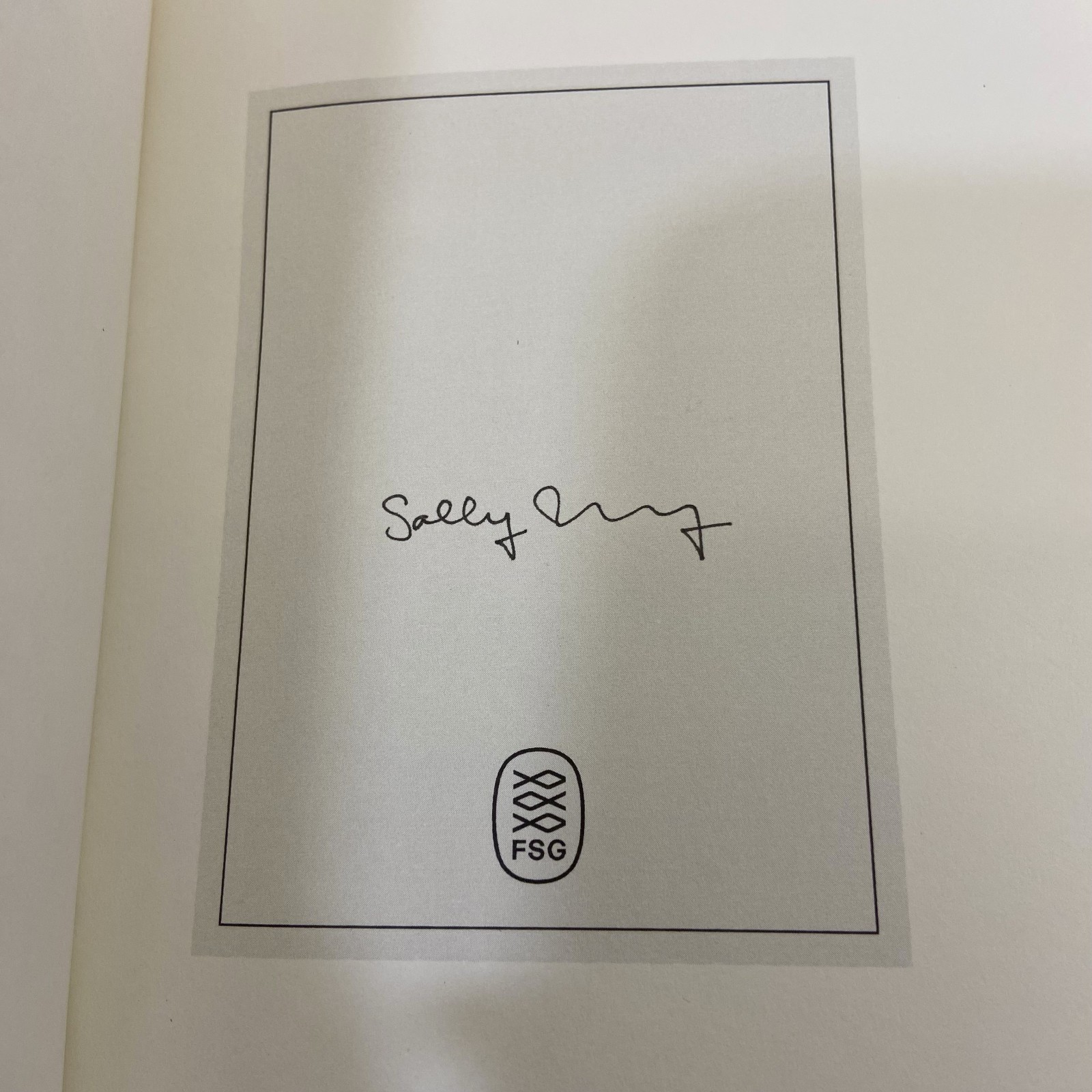 Sally Rooney Intermezzo Novel SIGNED 1st Edition 2024 HCDJ Farrar Straus Giroux