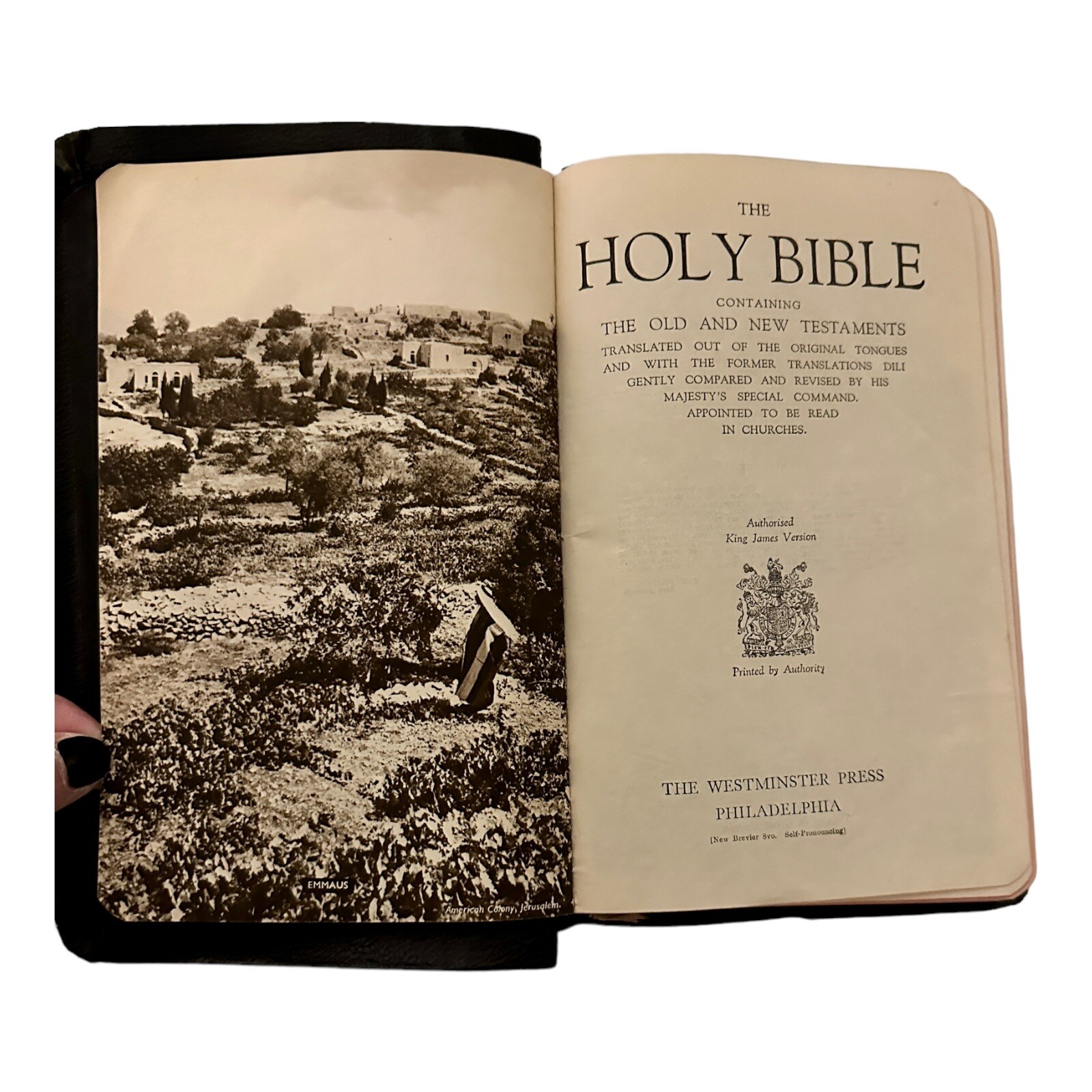 Holy Bible With Helps 1939 Great Britain Westminster Press Philadelphia KJV
