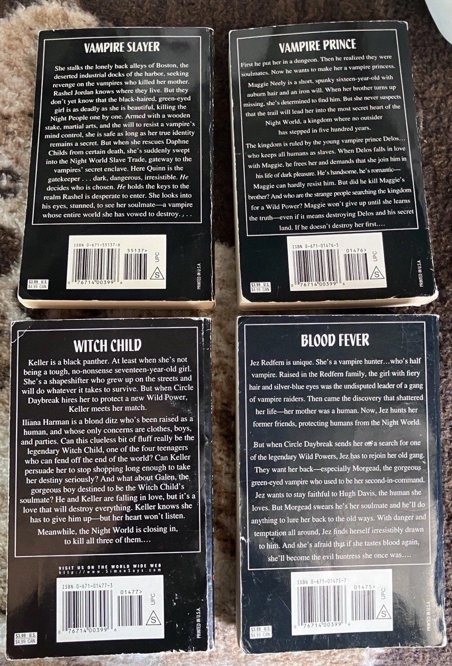*4 NIGHT WORLD Witchlight & Huntress +++ 1st PRINTS L J Smith YA Horror PB Arch