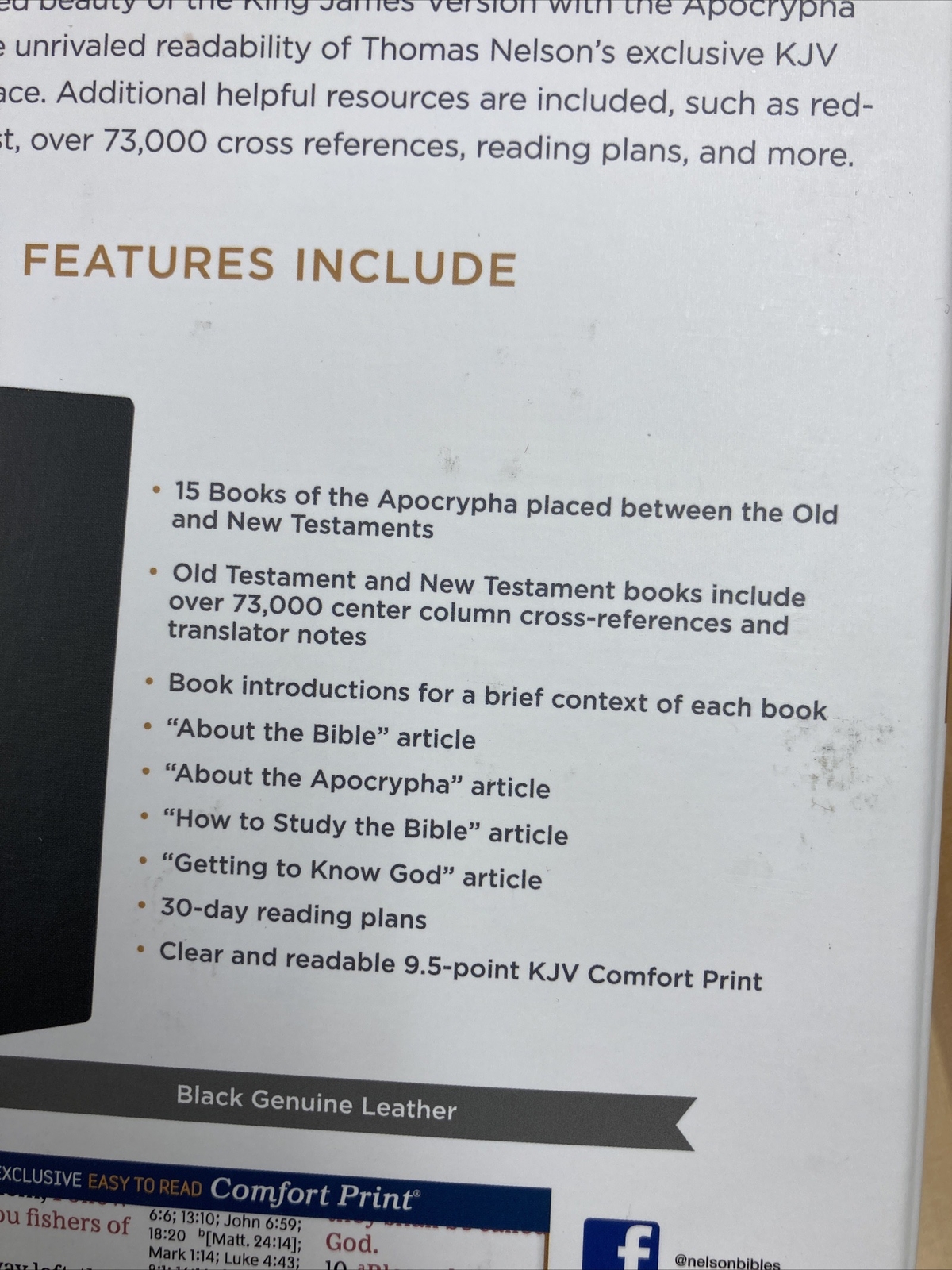 Authorized King James Version | KJV Bible | with APOCRYPHA | Genuine Leather