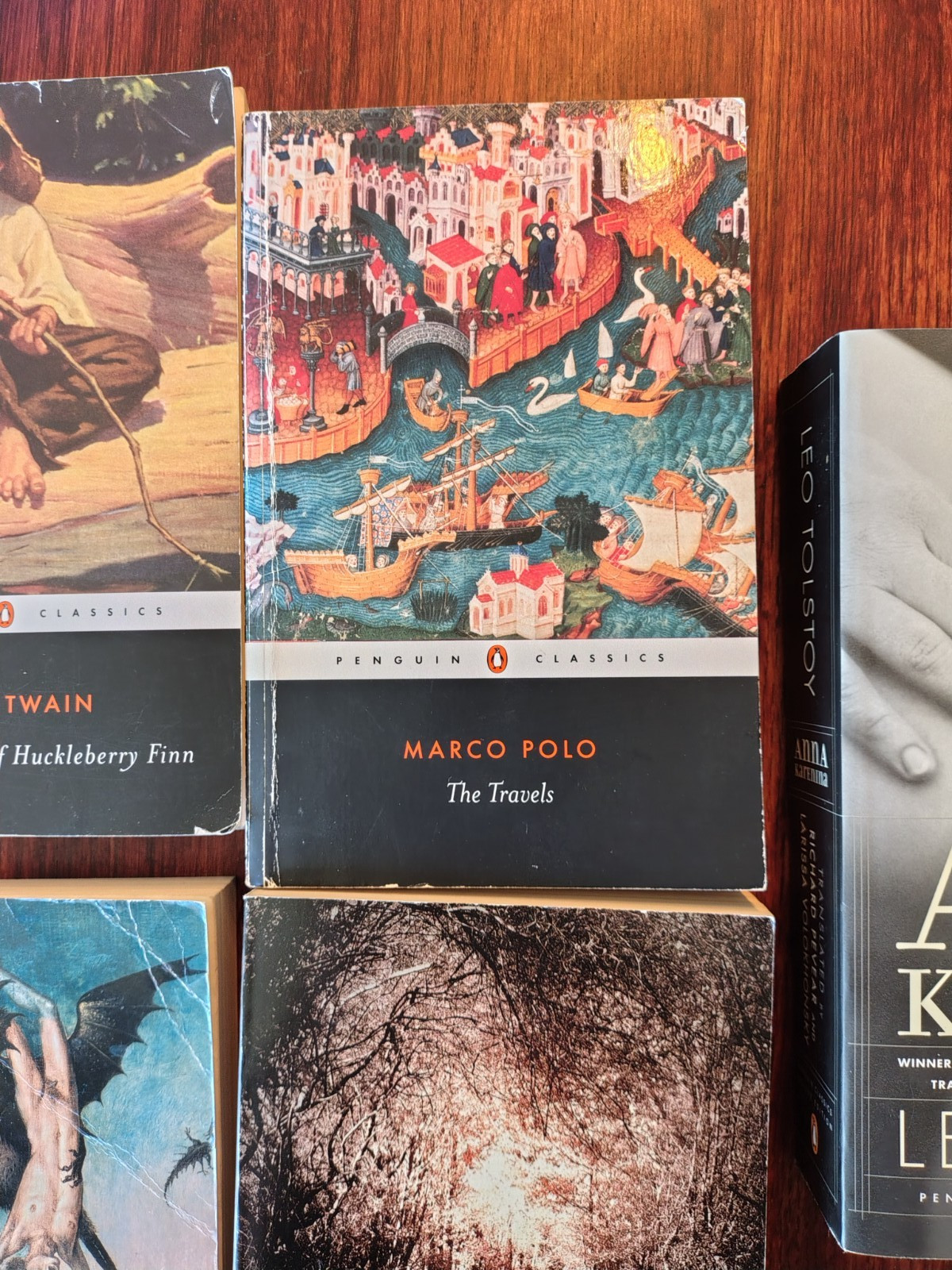 Lot of 7 Penguin Classics Paperbacks Marco Polo, Leo Tolstoy, Mark Twain & More