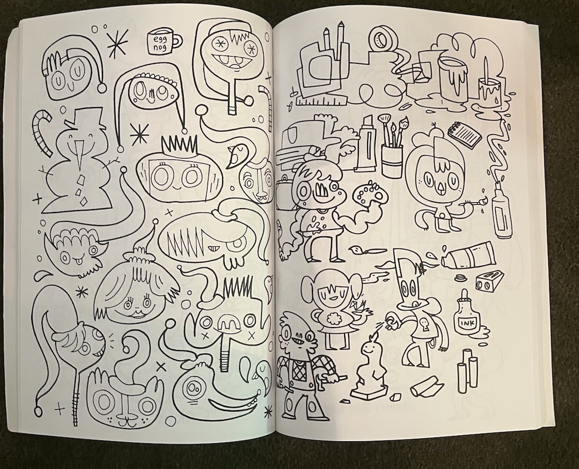 Color ME Silly Coloring Book 84 Pages Jon Burgerman Graffiti Pop Art