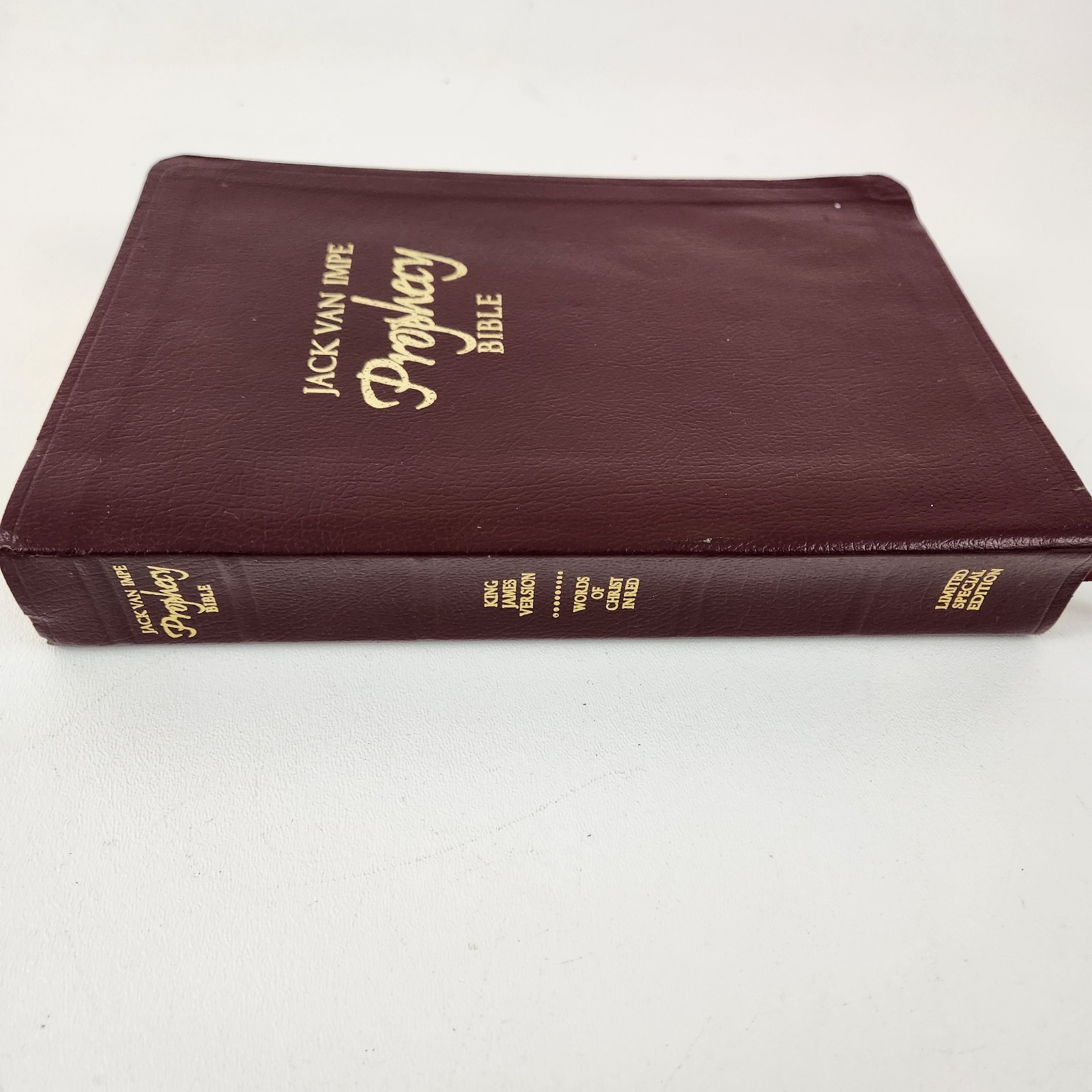 Jack Van Impe Prophecy Bible KJV Burgundy Bonded Leather ISBN 1-884137-88-1