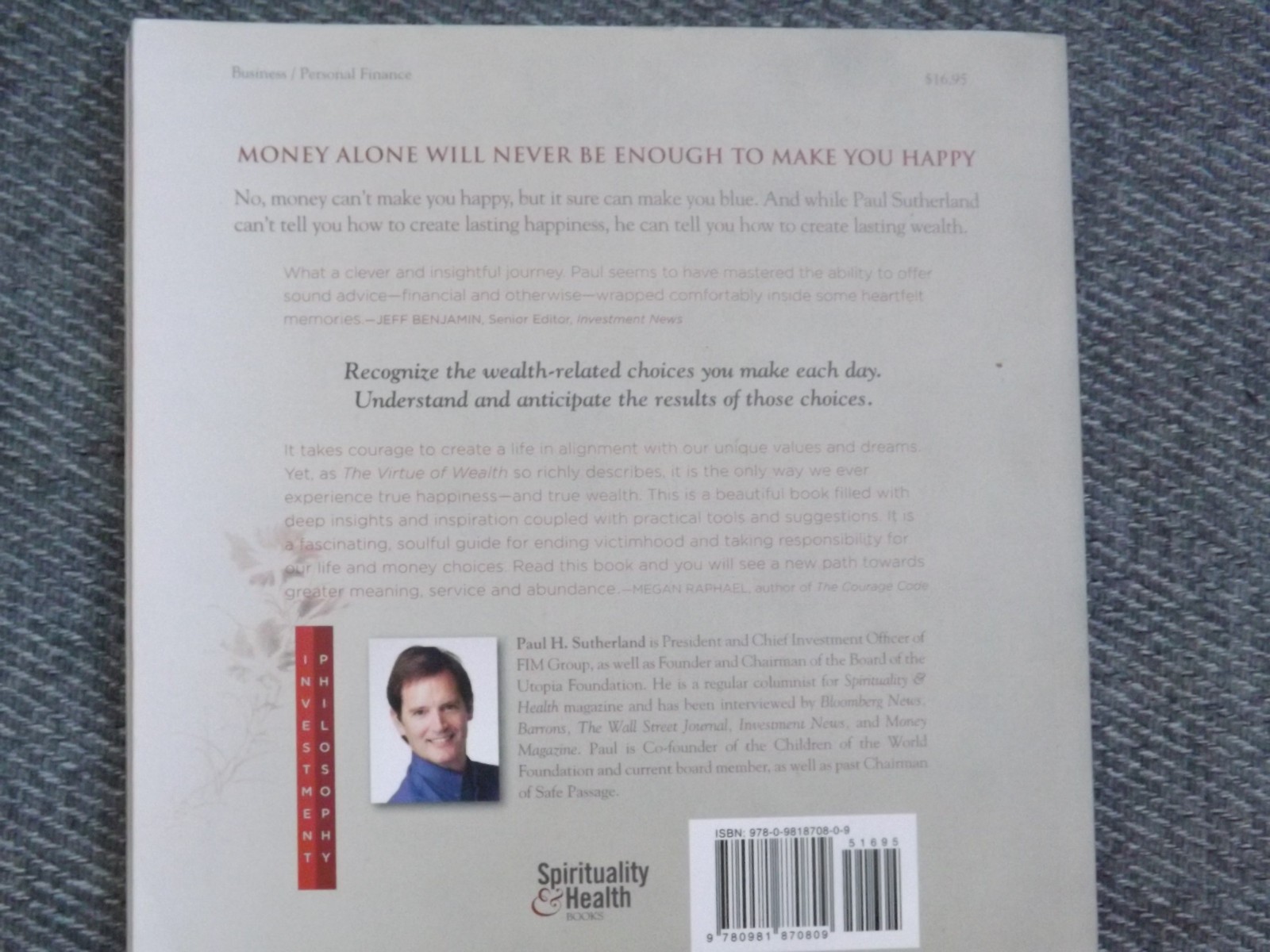 Virtue Of Wealth Book By Paul Sutherland Creating Life Success Zenvesting Money