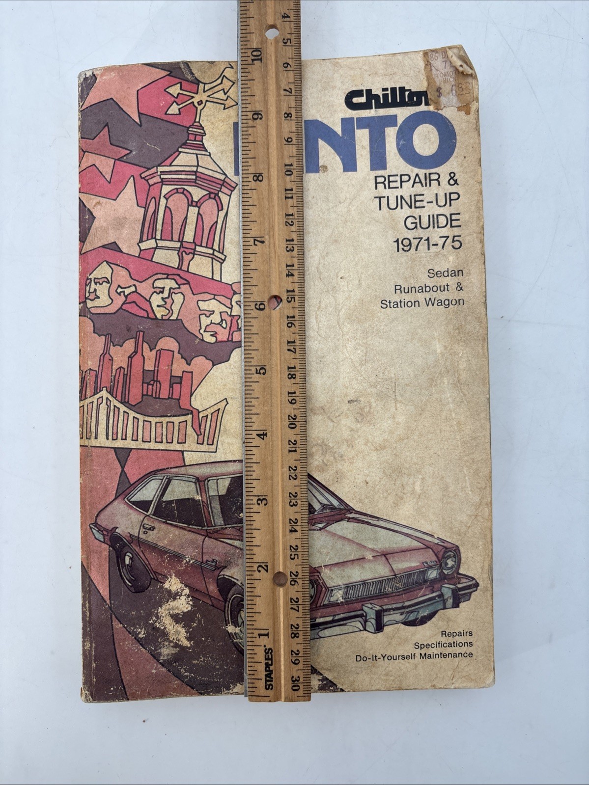 Vintage 1974 Chilton’s 6207 1971-75 Pinto Repair & Tune-Up Guide Second Edition