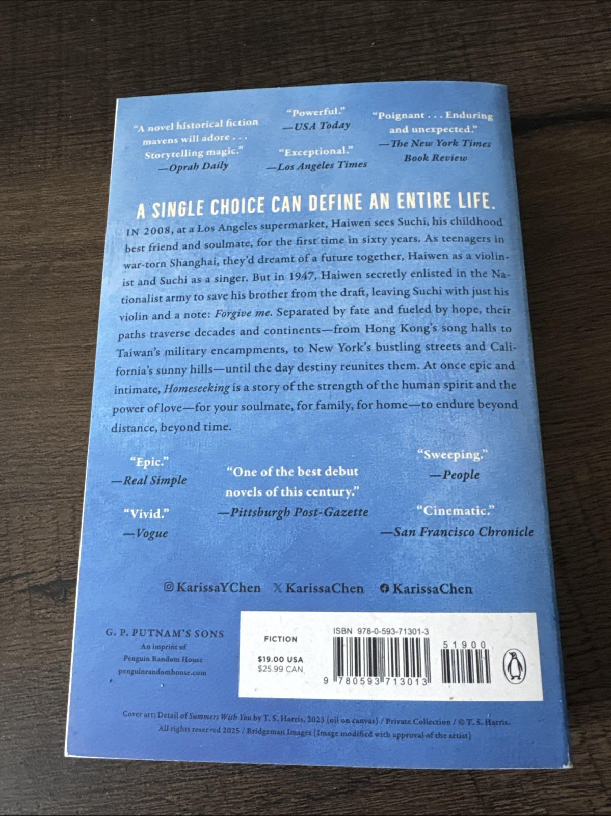 Homeseeking: A GMA Book Club Pick by Karissa Chen Paperback Book